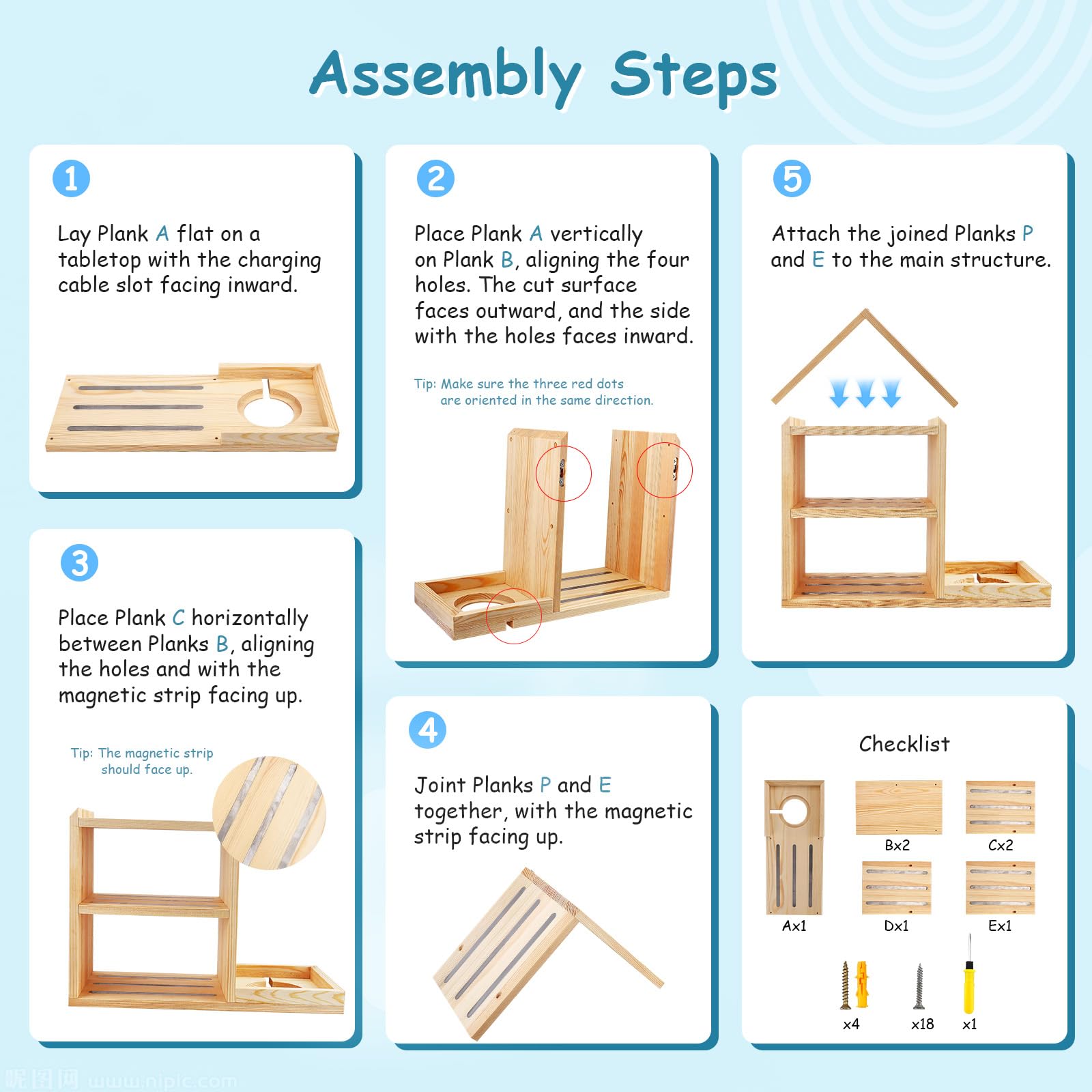 Étagère To-nie pour chambre d'enfant en forme de maison pouvant accueillir jusqu'à 85 To-nie Étagères To-niebox pour figurines Étagère murale et étagères de table chambre d'enfant Support de rangement