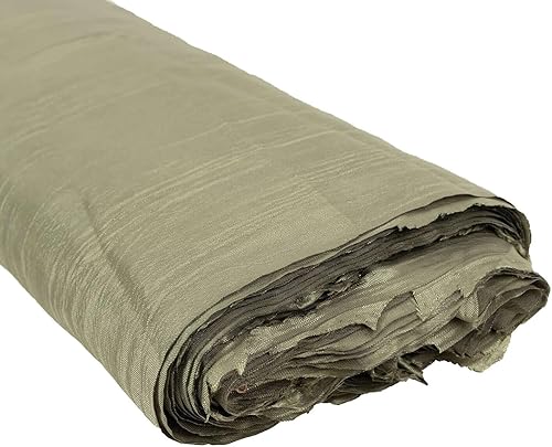 Miniatura 20 de Efavormart - Perno de tela de tafetán arrugado de acordeón negro de 54 pulgadas x 10 yardas para decoración de bodas, fiestas de cumpleaños, bailes