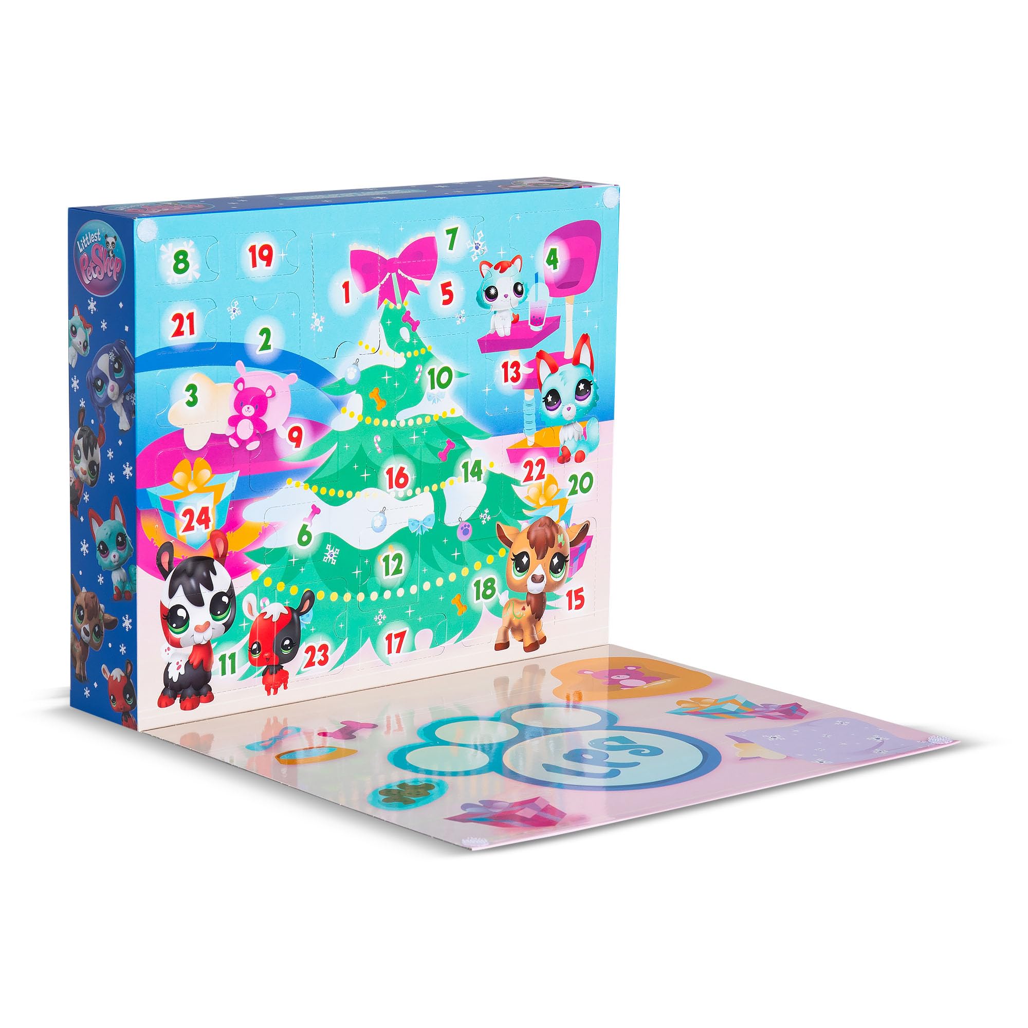 Littlest Pet Shop - Calendario X-mas per le vacanze Deluxe - Include animali carini e accessori a tema natalizio
