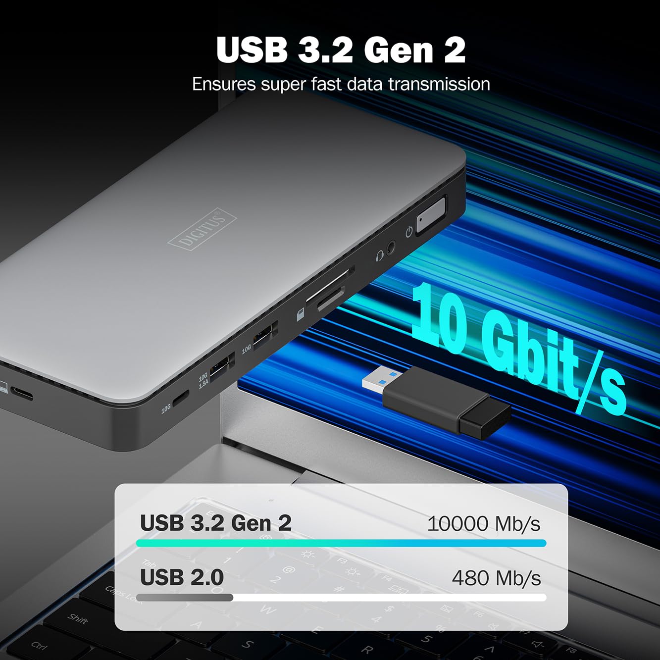 Digitus USB-C Docking Station - 11-Ports - 2X HDMI – Bild 4