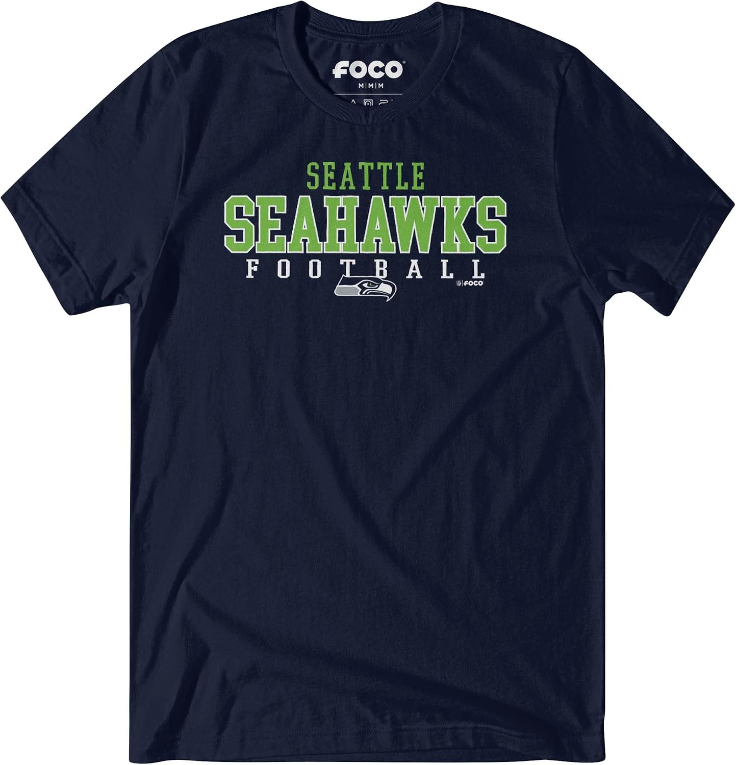 FOCO NFL Mens NFL Team Football Wordmark Shirt Short Sleeve T-Shirt