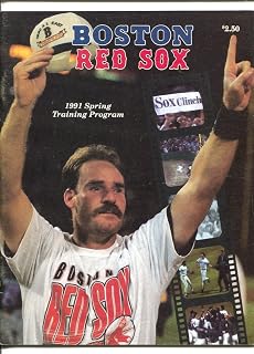 Boston Red Sox Spring Training Baseball Game Program 1991-Wade Boggs-Winter Haven FL-46 pages-VF