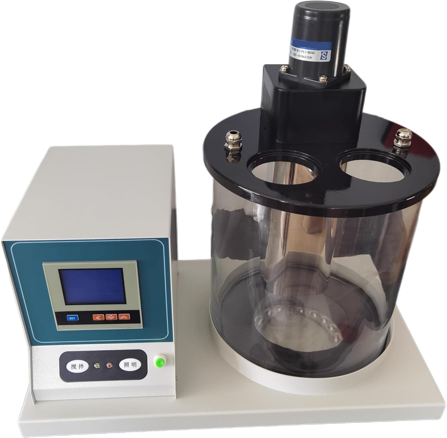 Kinematic Viscosity Tester Digital Viscometer with Output Power 6W Speed 1200r/min Mixer Impeller Diameter φ50mm Accuracy ±0.1℃ Constant Temperature Bath Sets Standard GB/T265-88