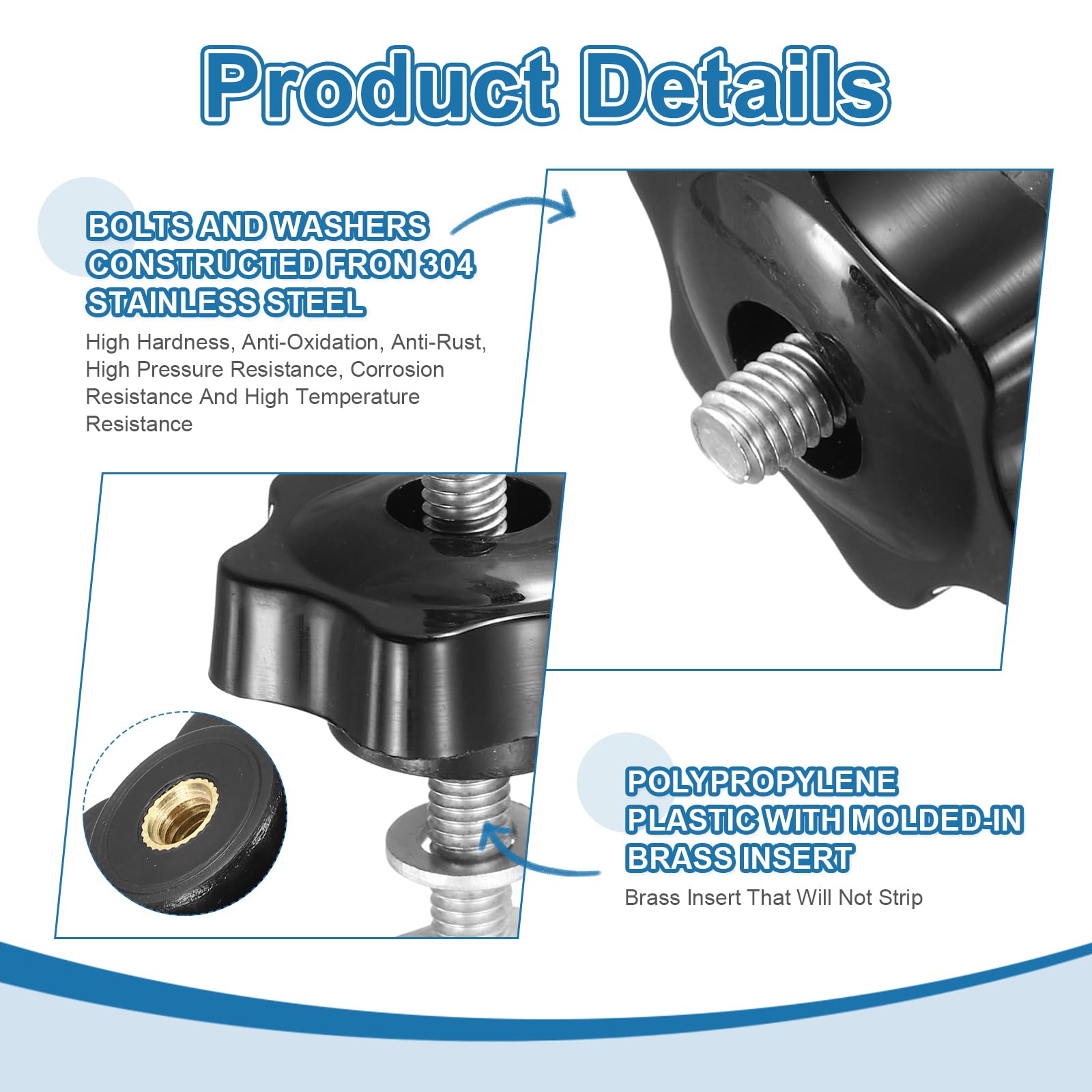 PATIKIL t Track Bolts Knob Kit - Image 3