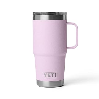 YETI Rambler 20 oz Travel Mug, Stainless Steel, Vacuum Insulated with Stronghold Lid - Amazon product rated Grade B