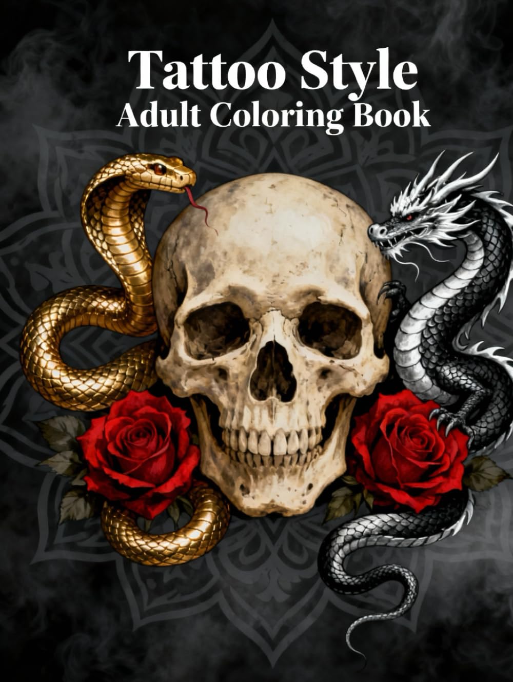 Tattoo Style: Adult Coloring Book: Bold Ink-Inspired Designs for Relaxation, Stress Relief, and Creative Expression
