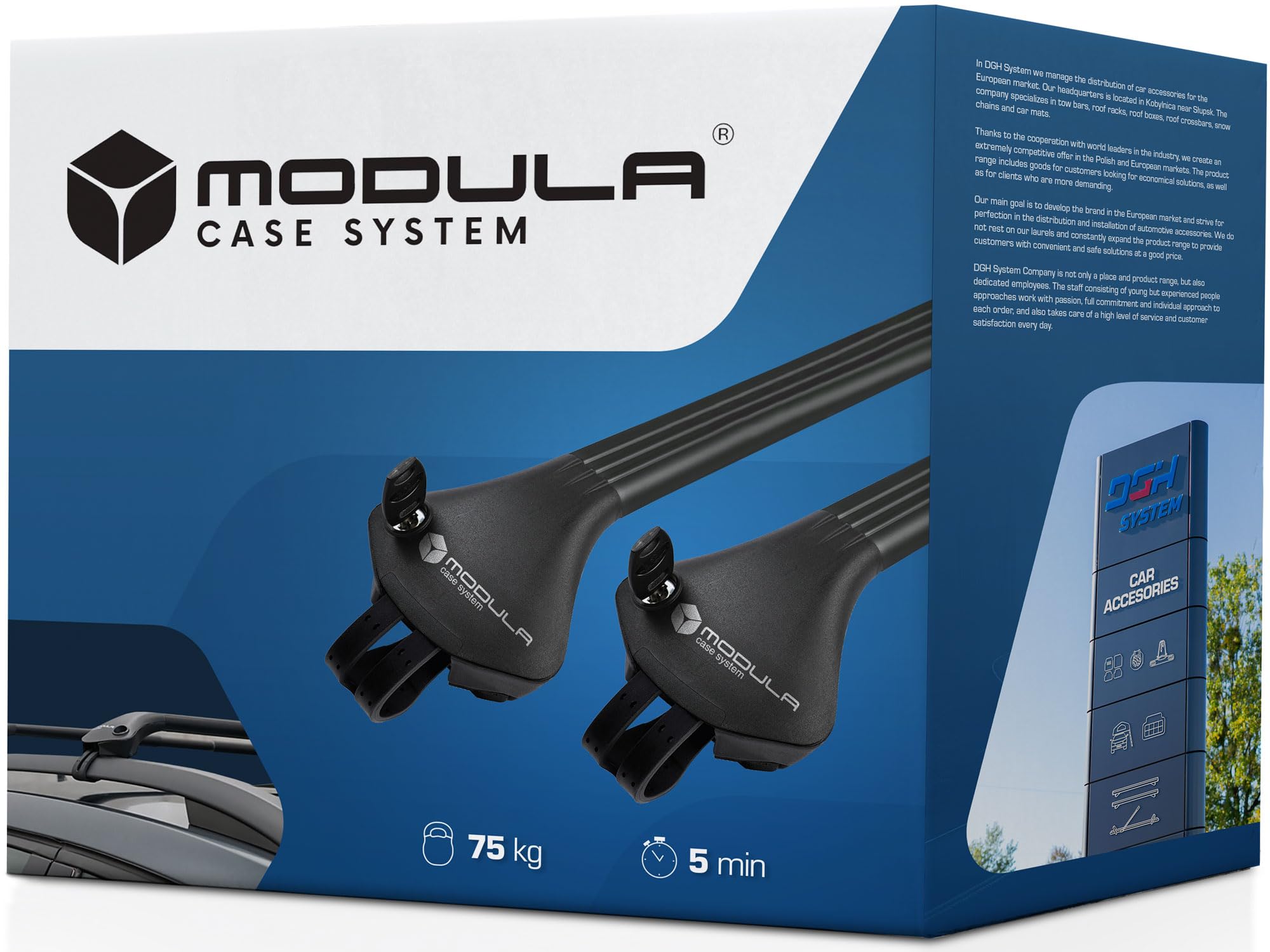 Modula Bagażnik bazowy belki dachowe RELINGI kompatybilne z Renault MEGANE III GRANDTOUR KOMBI 2008-2016 max 75 kg 78-119 cm Aluminium