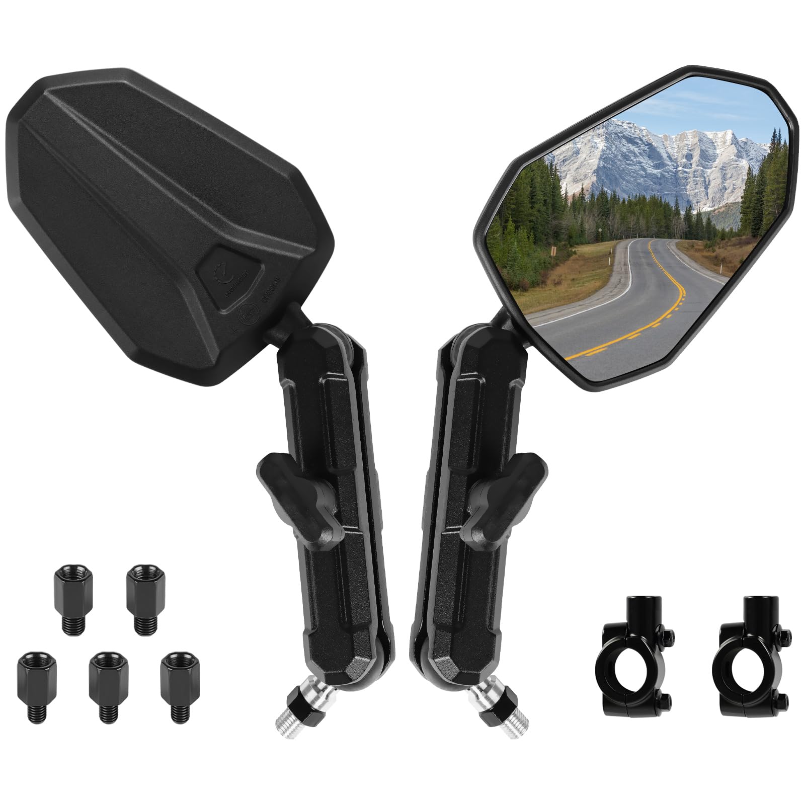 Specchietti Moto Evermotor A Doppia Sfera 360°: Omologati E, Regolabili E Universali!
