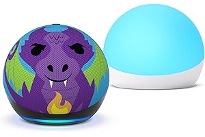 Echo Light for Kids: Echo Dot (5th Gen) Kids Dragon with Echo Glow