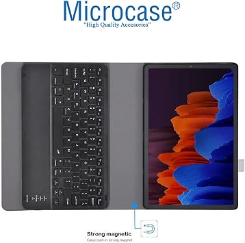 Microcase Samsung Galaxy Tab S7 FE SM-T733 12.4 inch Bluetooth Klavyeli Standlı Kılıf - BKK1