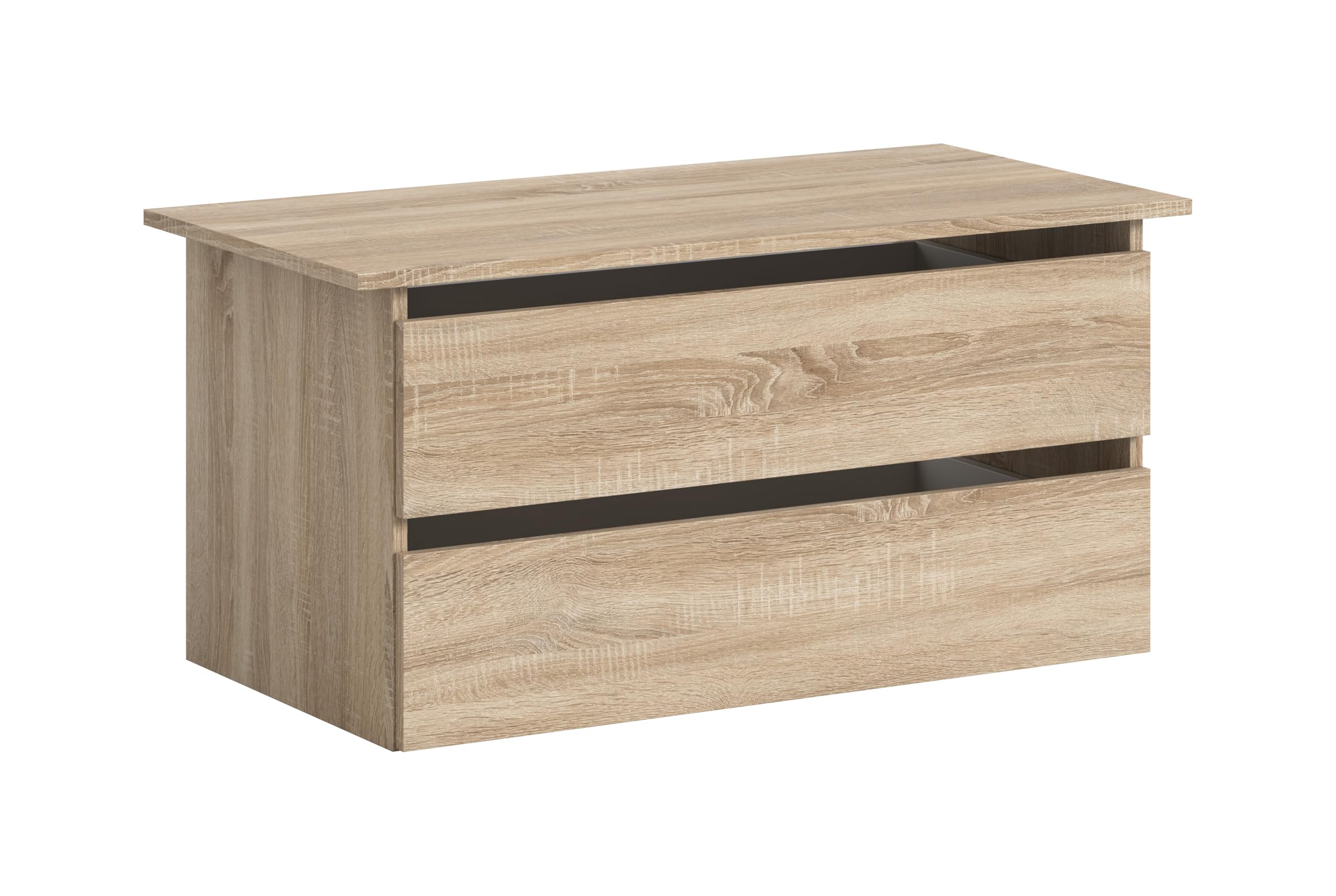 xonox.home – Schubkasteneinsatz Oakland 97x47x48 cm in Sonoma Eiche und Kaschmir Nachbildung – Praktischer Einschub für 5-TRG. Kleiderschrank – Ideale Ergänzung für mehr Ordnung