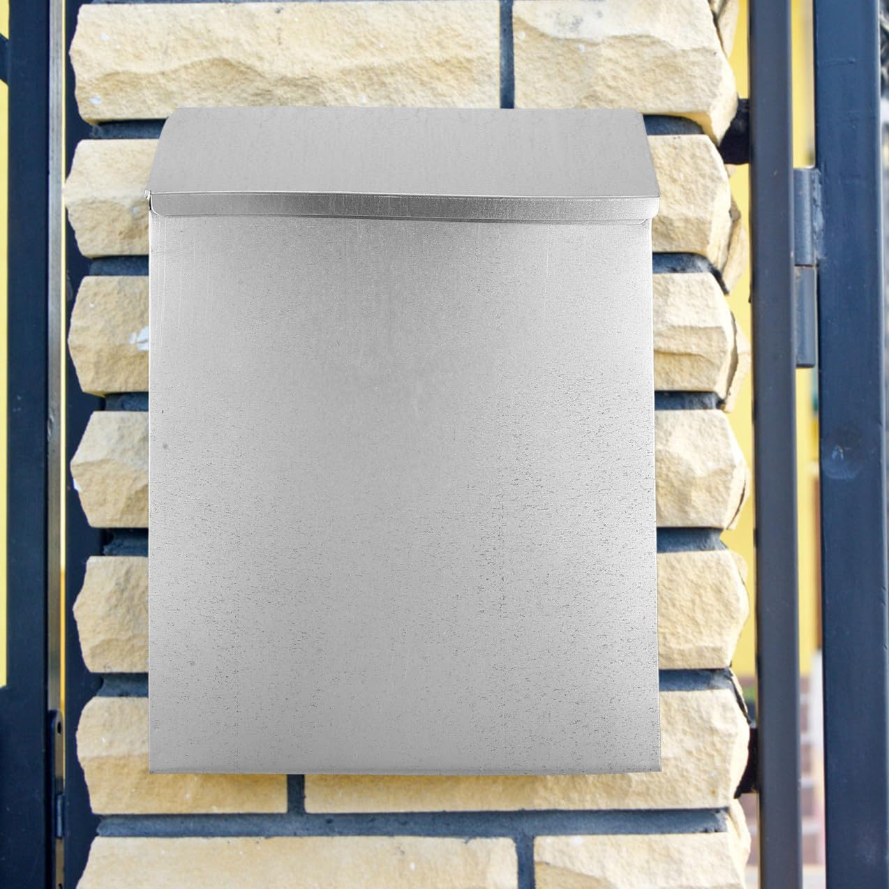 Veemoon Wall Mount Donation Box with Lock for Secure Charity Collection and Storage Rustic Design for Outdoor Use Offices and Apartments