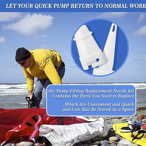 Miniatura 5 de Boquilla de repuesto de montaje rápido de bomba, adaptadores de válvula, accesorios de boquillas de bomba de aire, accesorios de bomba de aire,
