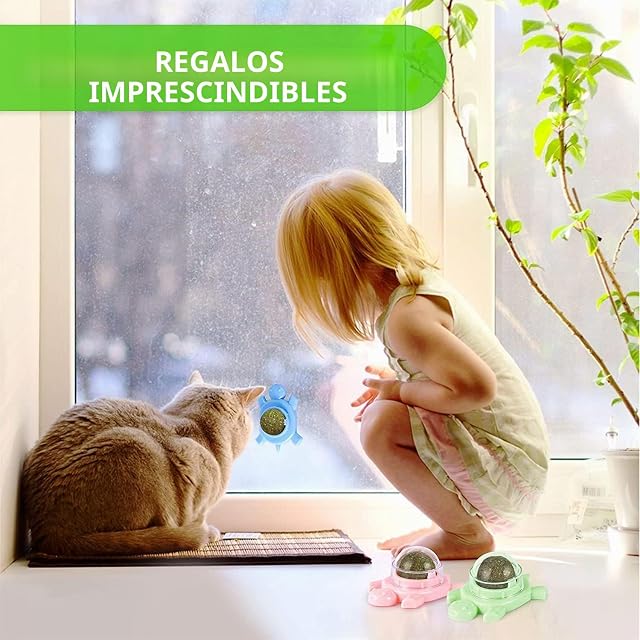 Foto 6 de 6 de Bola de hierba gatera 3 unidades juguete para gatos hierba gatera planta