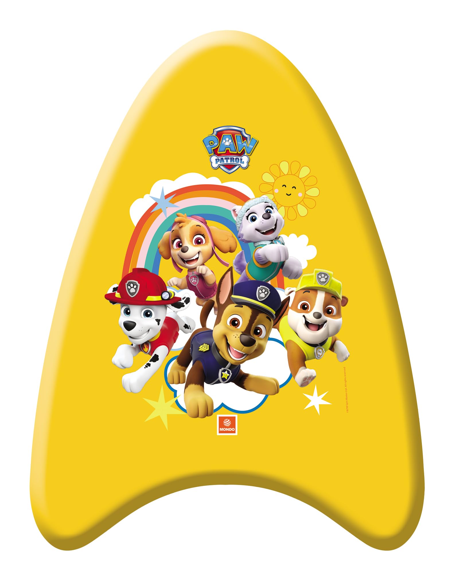 Mondo Paw Patrol Kickboard - Kids Swim Training Board - Yellow