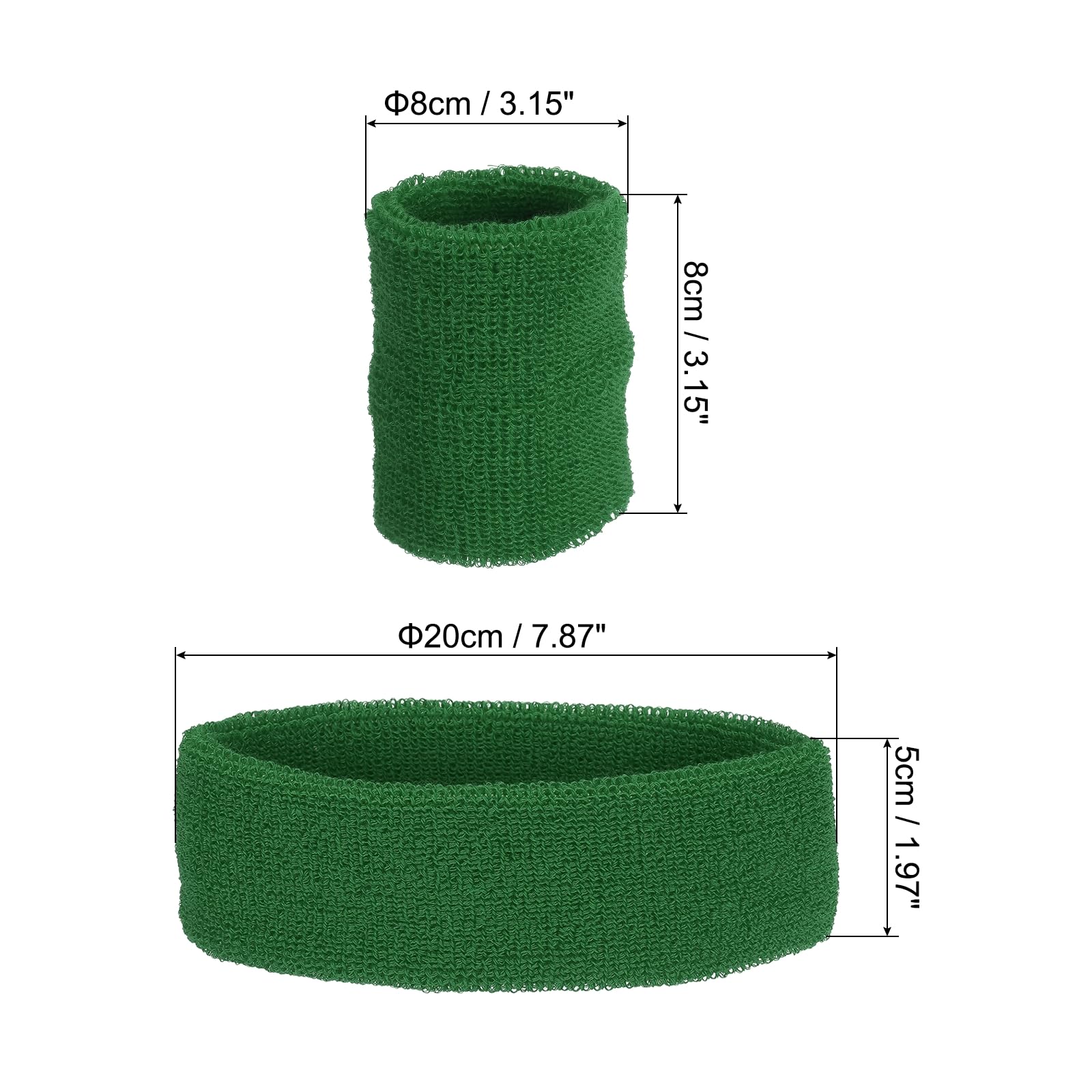 PATIKIL Sports Wristbands Headband Set - Image 2