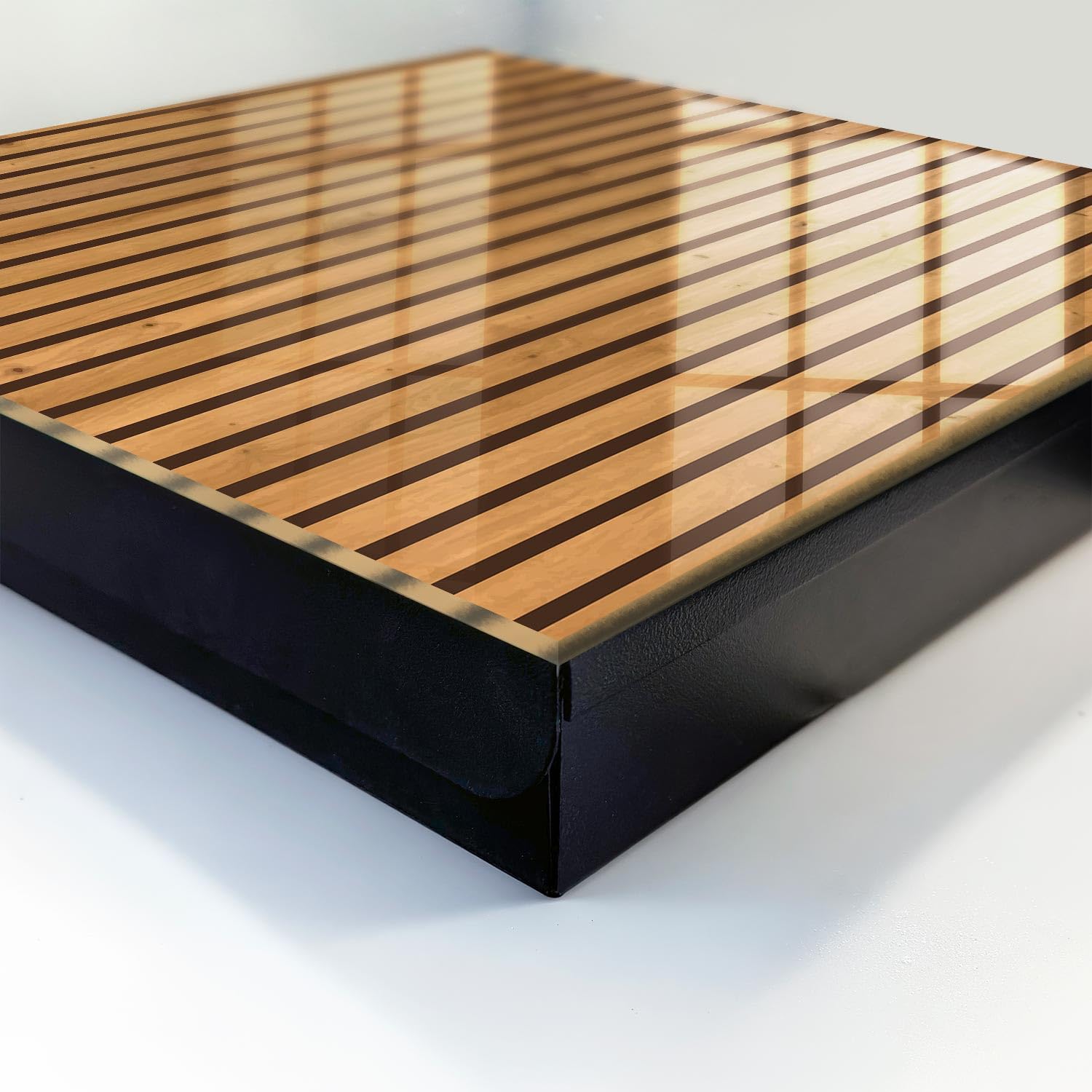 Cassetta portachiavi in vetro 30x30 cm Parete in legno Porta Destra Nero | Appendiabiti | Bacheca | Vetrinetta | Nicchia | Casellario | Armadio | Gancio | Quadro | Mobiletto | Contenitore | Supporto