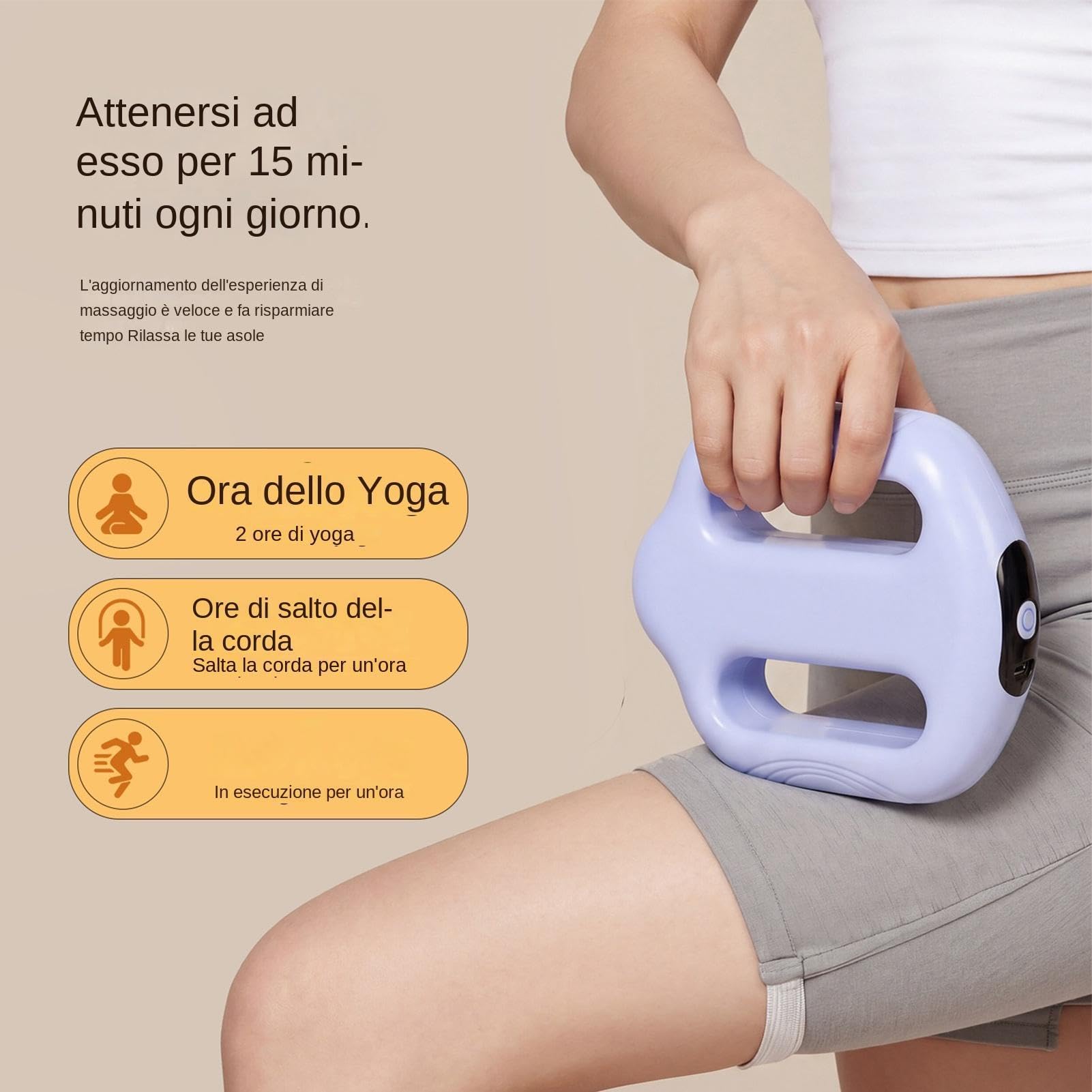 Faszienring-Massagegerät 5 Geschwindigkeiten Kabellos Wiederaufladbar | Faszien-Massage für die Entspannung von Nacken, Schultern, Beinen, Bauch, Füßen, Rücken und dem Körp