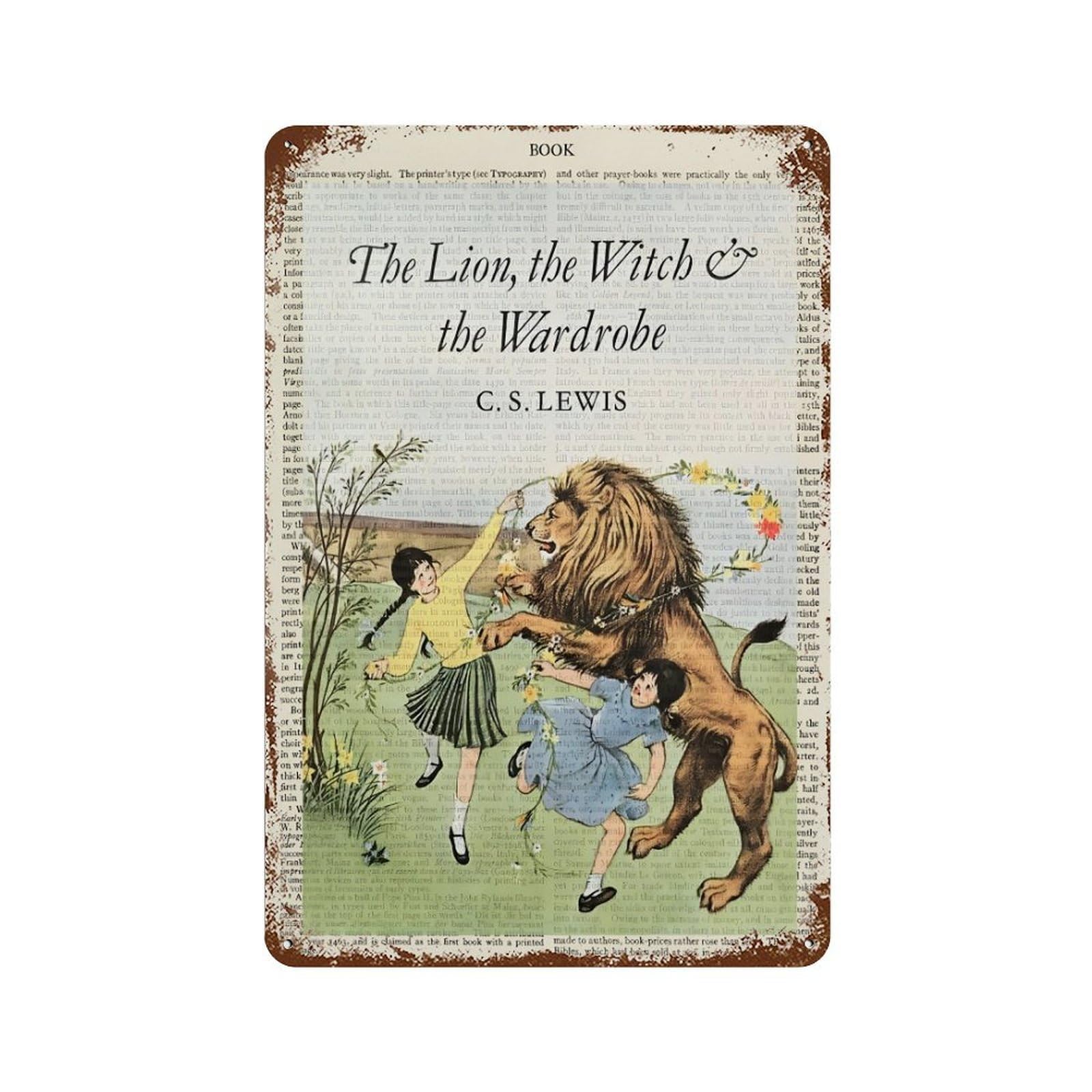 xiaoxiaoshen The Lion The Witch And The Wardrobe Wall Decor Art Metal Tin Poster Modern Home Decor Art Home Bar Shop Decorations Vintage Sign 30x20cm