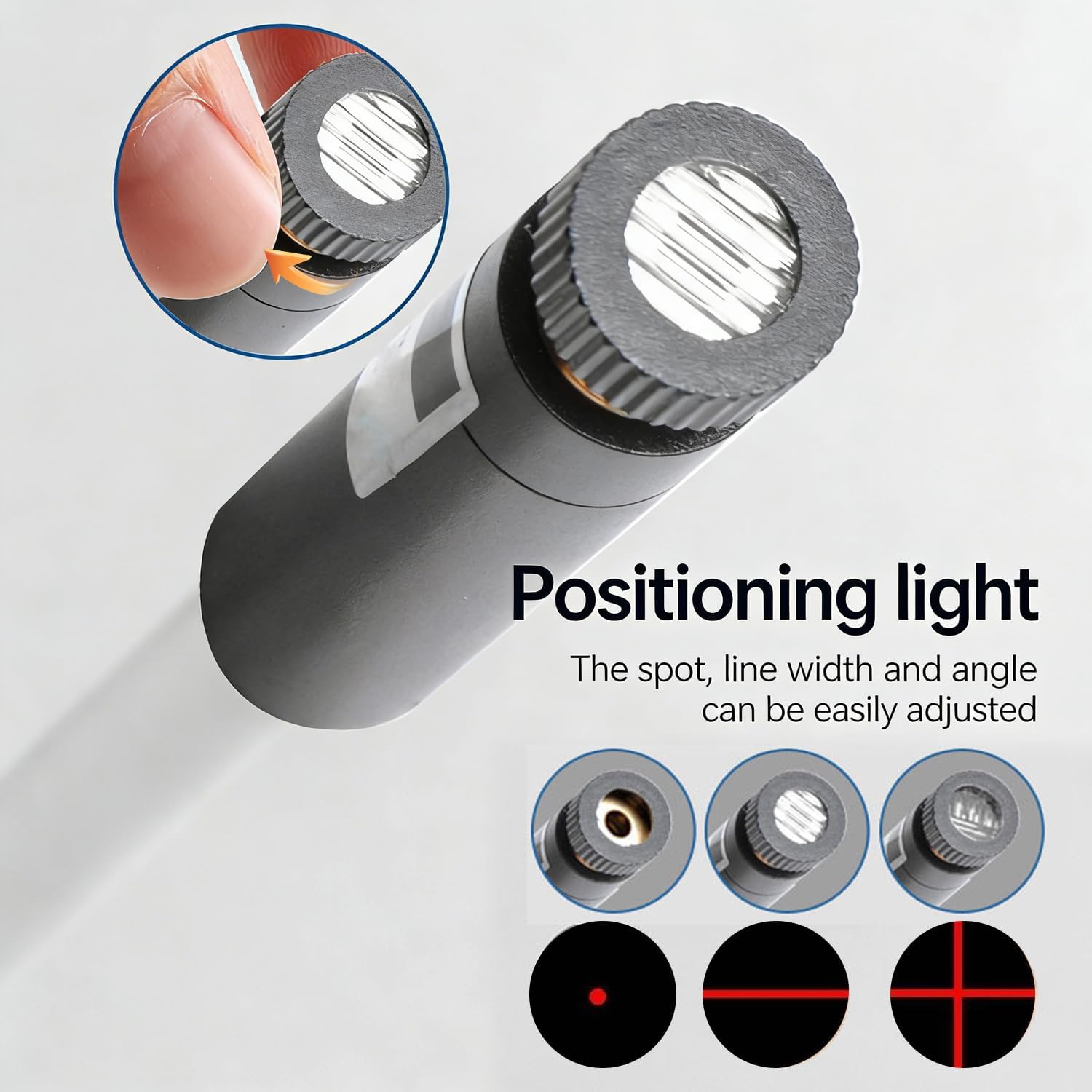 Magnetic Positioning Quilting Light for Sewing Machine, 3-in-1 Sewing Light Guide for Straight Stitching, Crosshairs & Dot Lights, Adjustable Hands-Free Precision Sewing and Quilting Aid Tool
