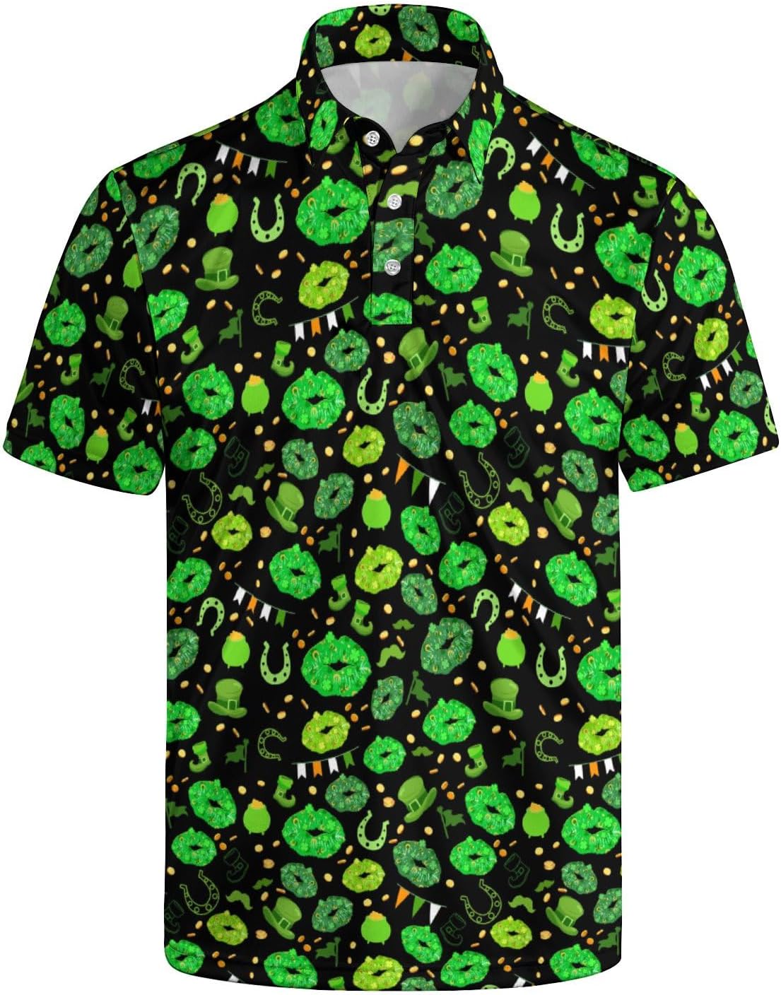 Men's Fun Golf Polo Shirts Golf Funny Short Sleeve Polo Shirt Funny Polo Shirts for Men Slim Fit