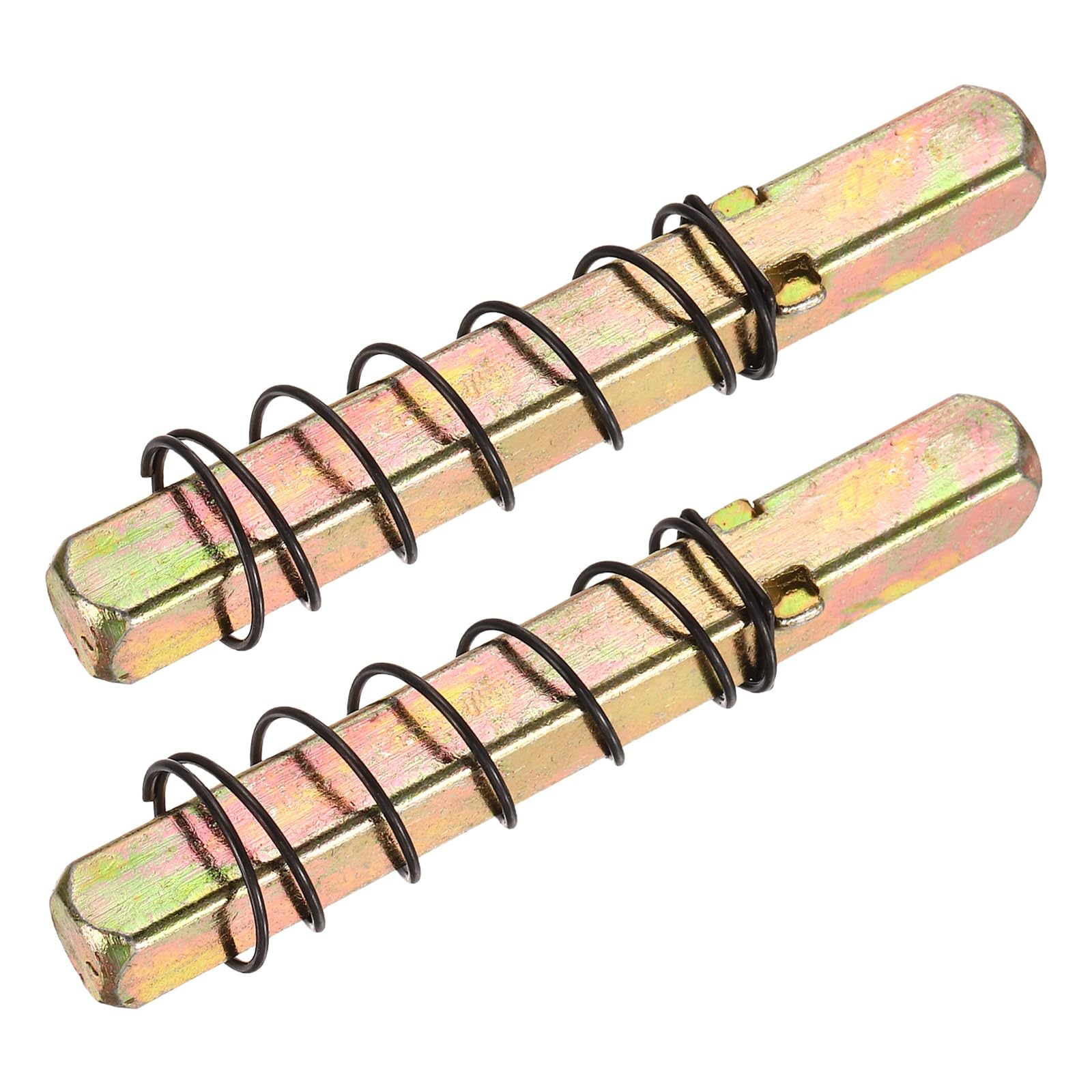 uxcell 2Pcs Door Knob Spindle,70mm Spare Door Handle Spindle(Gold,20mm)