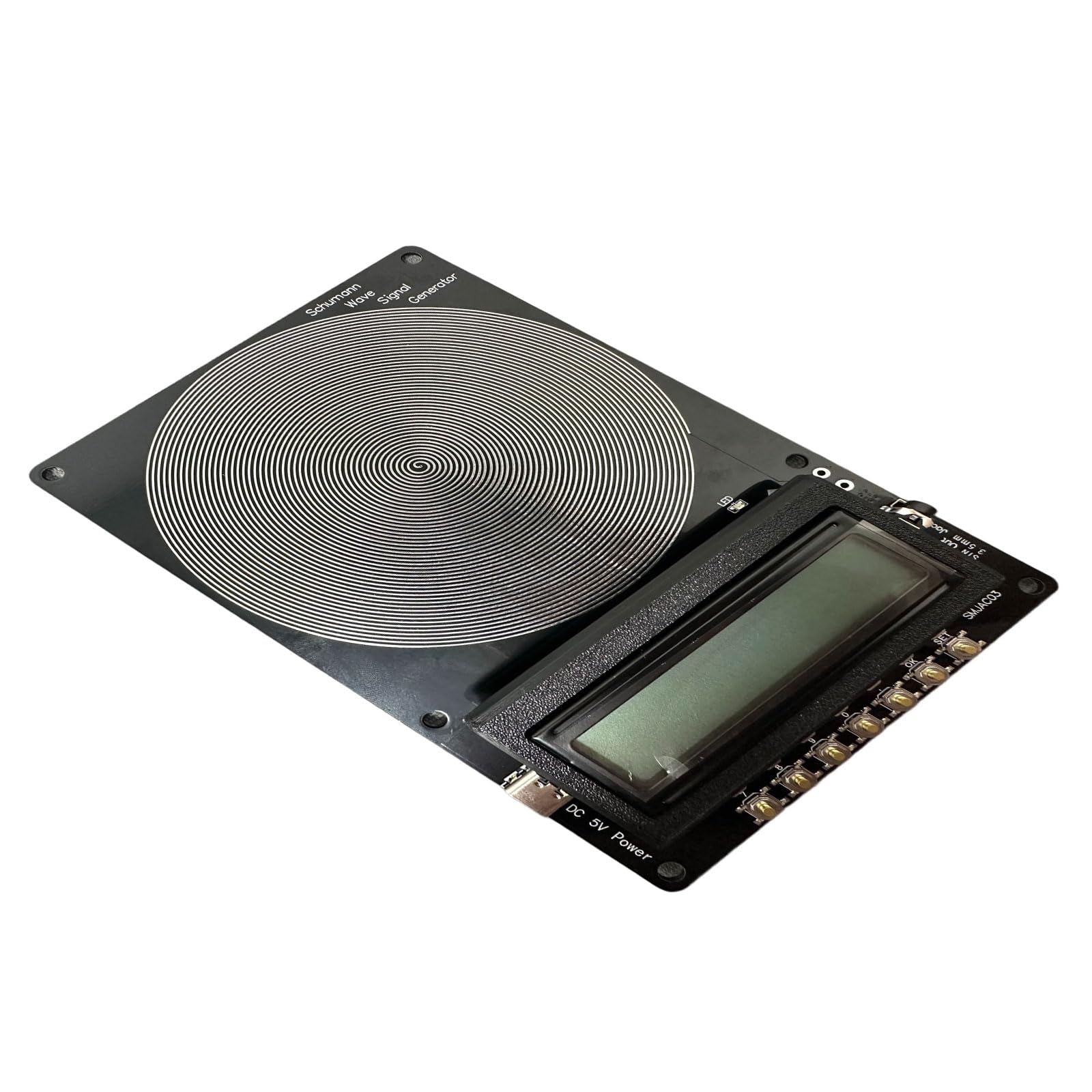 Generador de ondas de resonancias, 7,83 Hz, frecuencia de alta estabilidad ajustable de 001 Hz a 100000 Hz, generador de puerto USB C