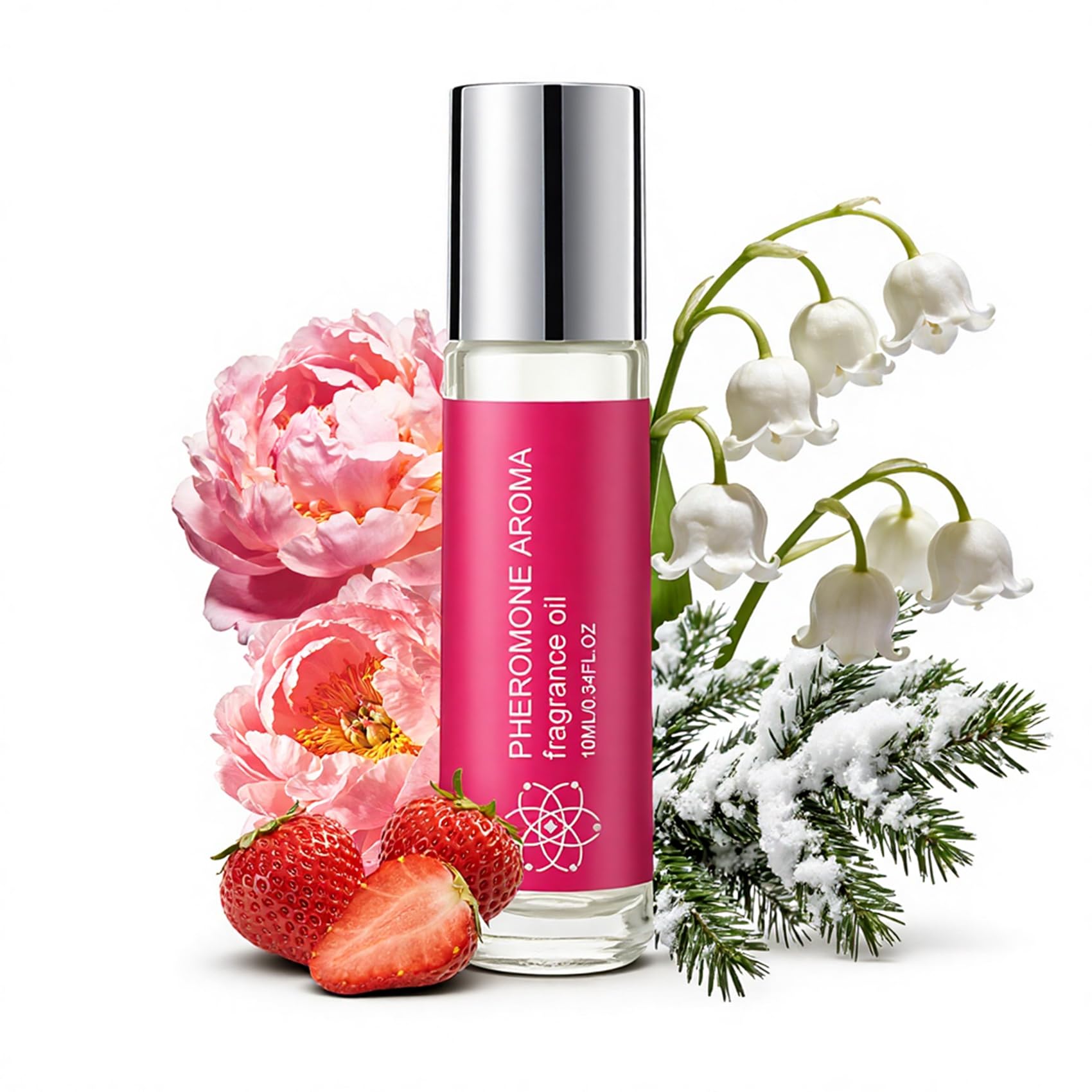 Perfume for Women, Long Lasting Roll On Oil Fragrance for Date Night, Fruity and Floral Daily Allure & Sensual Gift, Travel Perfume Day to Night Wear for Women - 0.34 fl.oz (10mL)