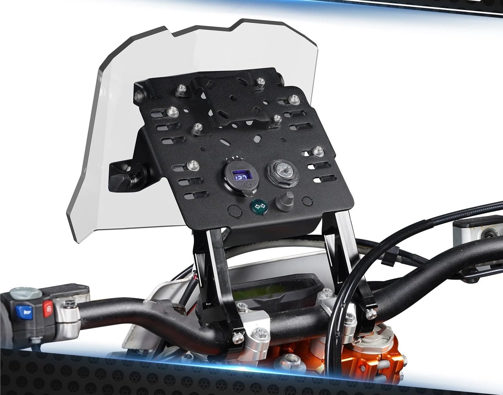 Support De Navigation pour Moto pour GasGas 700 SM/ES 2022 – 2024, Support GPS pour Kit Carénage Support Fixation GPS