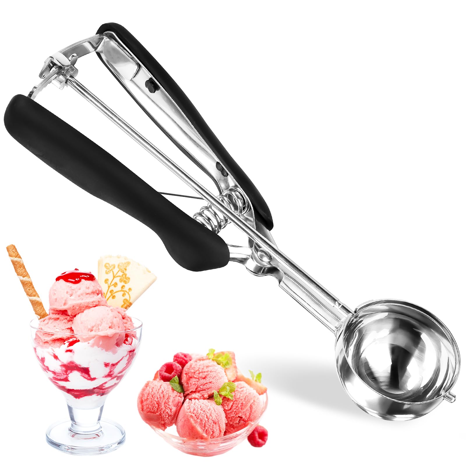 Paletta per gelato in acciaio inossidabile con grilletto