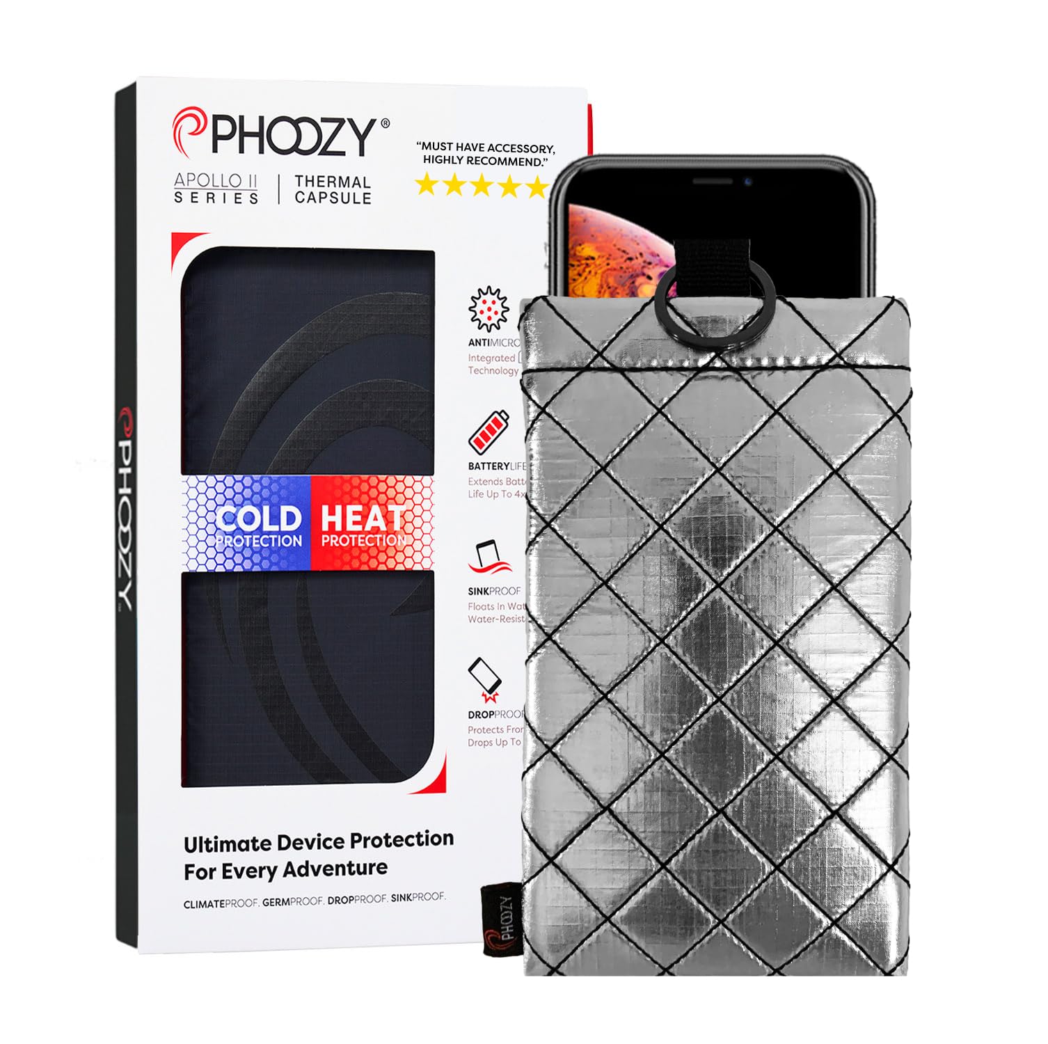 Iphone 13 Pro PHOOZY Thermal Phone Case (Large) Insulated Sleeve