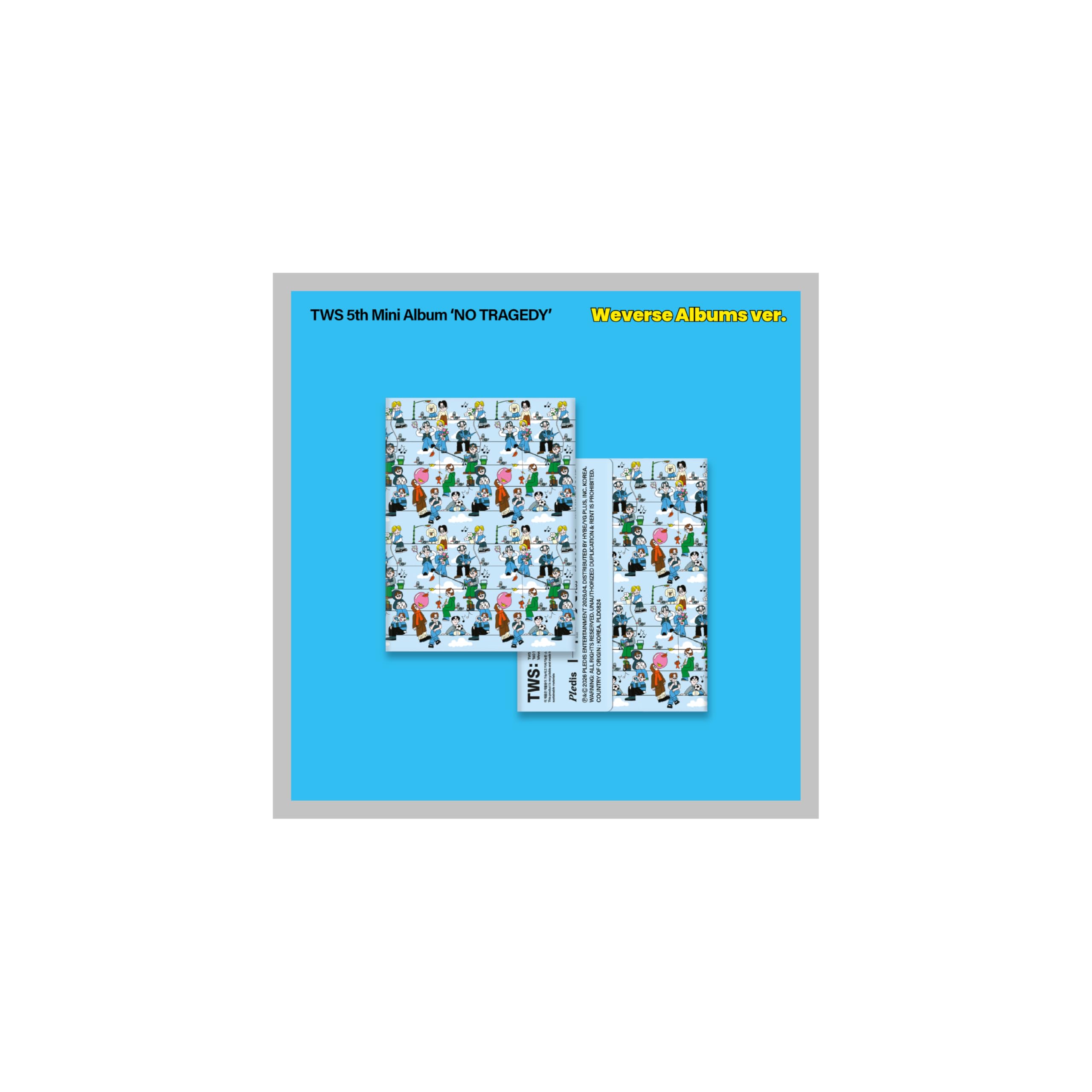 Álbum TWS NO TRAGEDY 5º mini álbum en versión Weverse Albums con código de seguimiento oficial