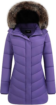 GOLDLADIES Womens Waterproof Long Winter Coat Thickened Down Puffer Jacke Winter Parka