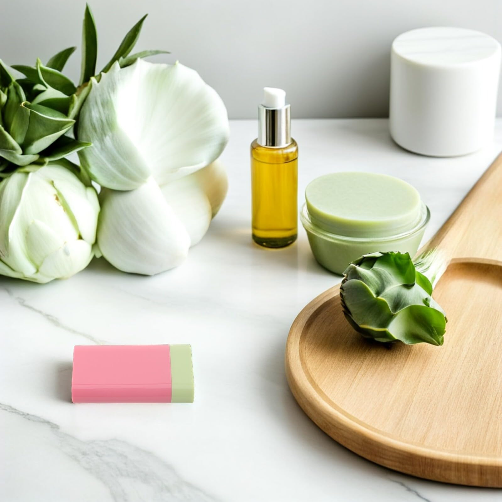 12 Tubetti Vuoti per Balsamo Stick da 20 G, Contenitori Ricaricabili in Plastica per Fard, Deodorante e Balsamo Corpo, per Viaggi e Uso Quotidiano