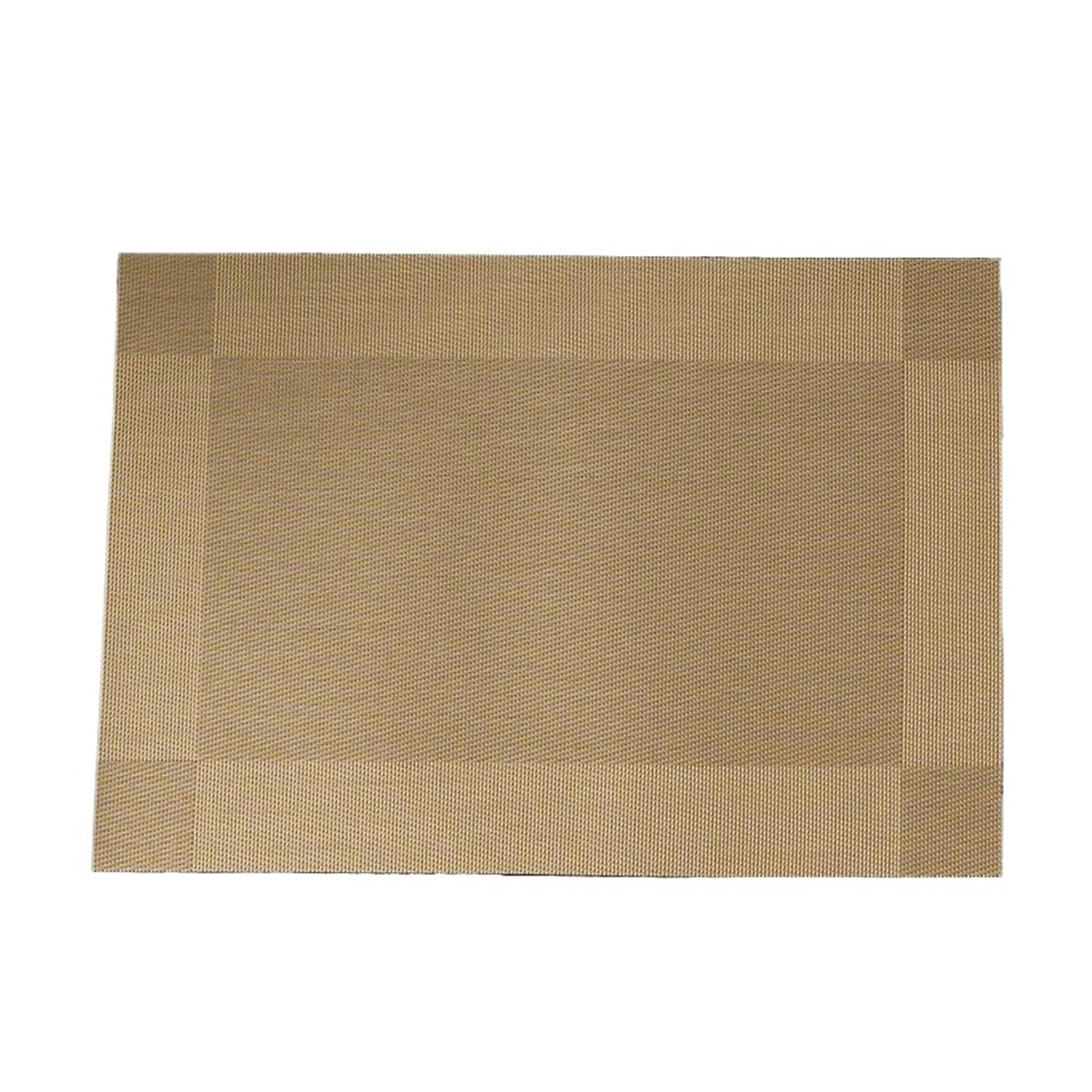 WZPTLKIBAD Weave Place Mats Washable Rectangle Table Pads