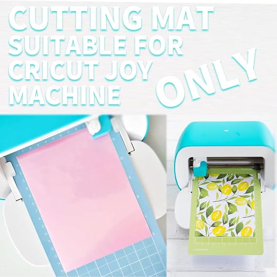 THANMAO 4.5 x 12 + 4.5 x 6.5Cutting Mat,Blue Light Grip/Green Standard Grip/Purple Strong Grip, Adhesive Cutting Mats,Accessories for Cricut Joy(6 Pack)