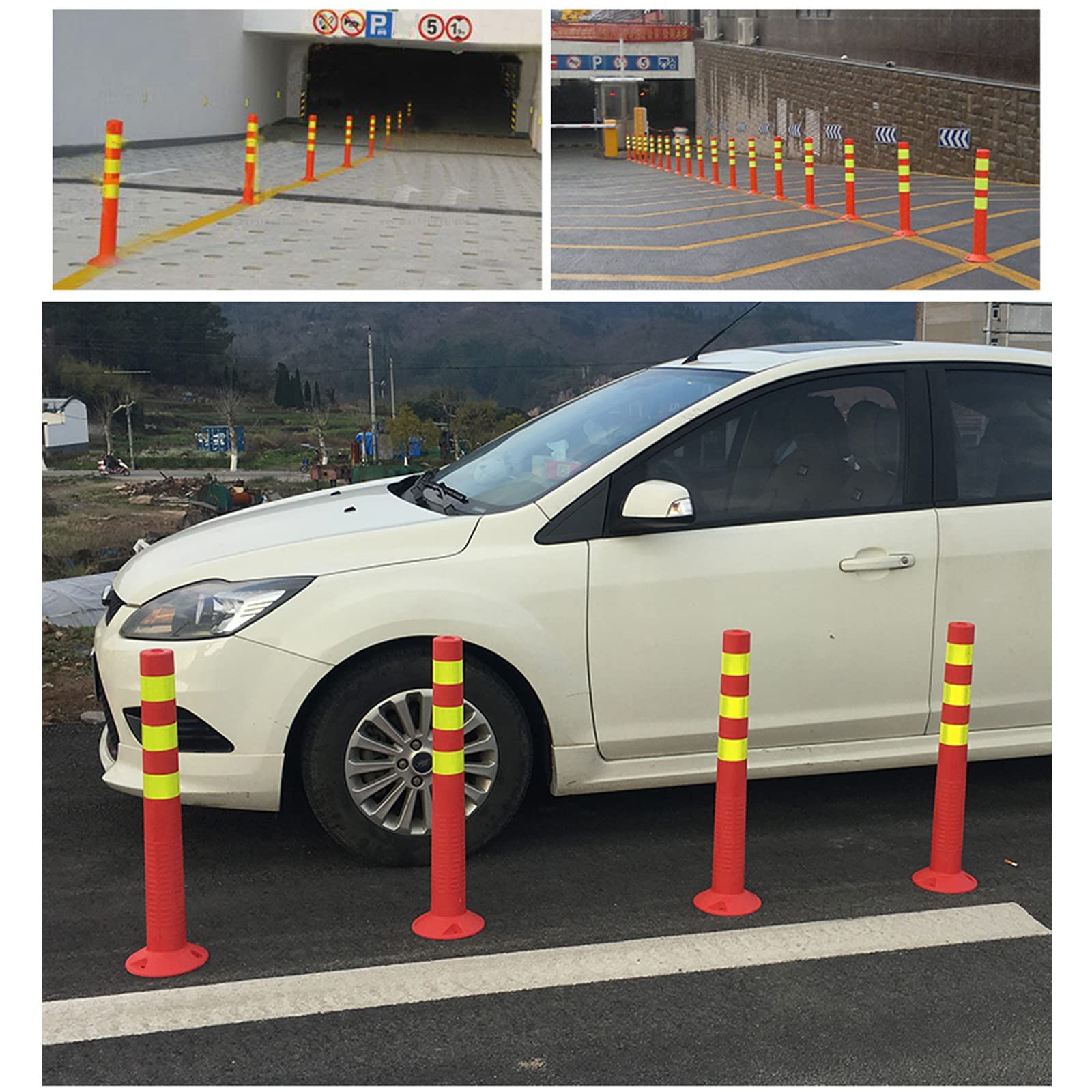 Cono de seguridad para señalización vial, cono de barrera, poste de estacionamiento de seguridad, poste de tráfico de plástico, postes canalizadores, cono delineador, postes de señalización vial de p