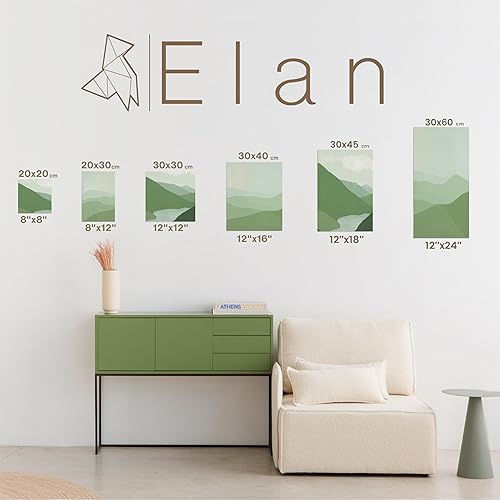 Miniatura 6 de Elan Lienzos estirados de 8 x 8 pulgadas, paquete de 6 lienzos para pintar, lienzo estirado para adultos, lienzo en blanco para pintar lienzos,