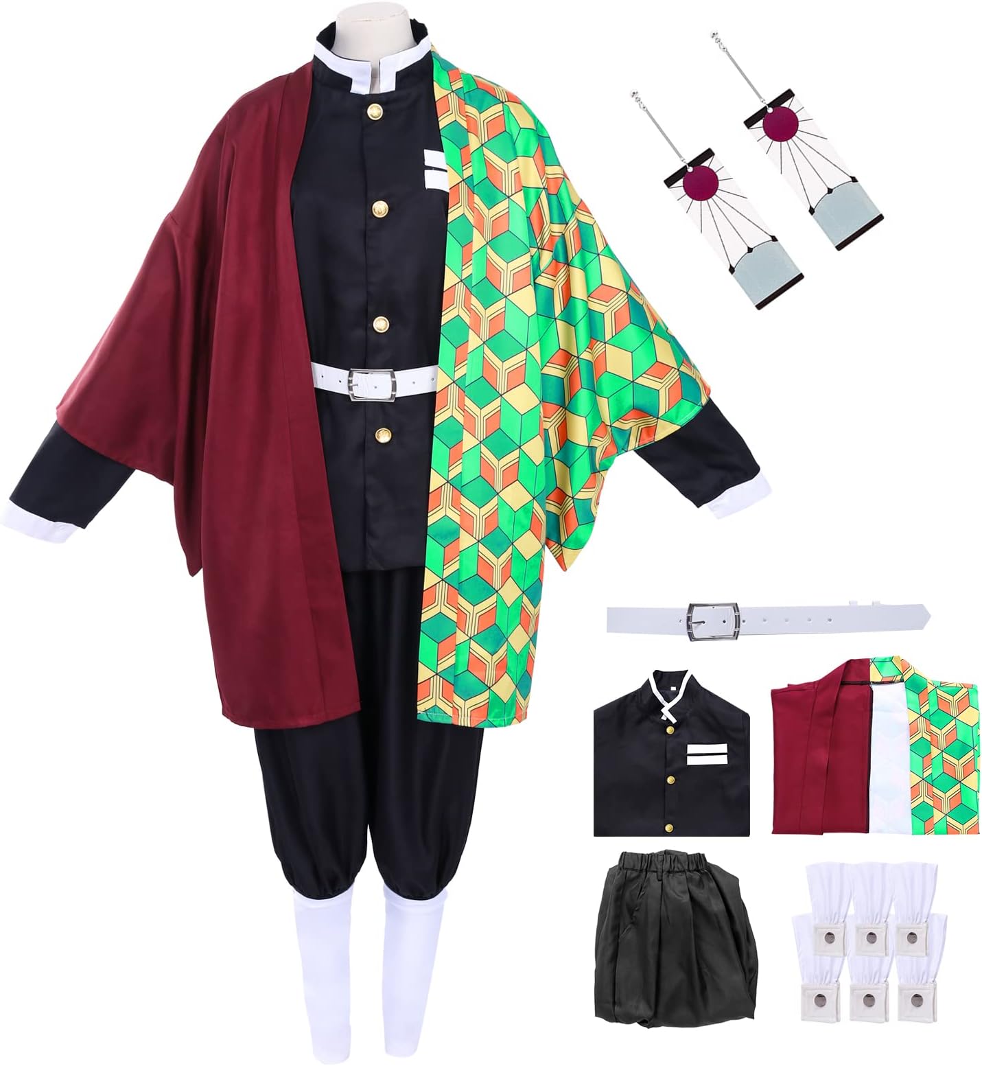 Demon Slayer Giyuu Tomioka Cosplay Anime Costume Men Giyuu Kimono Jacket Full Set for Women Halloween Cosplay Costume