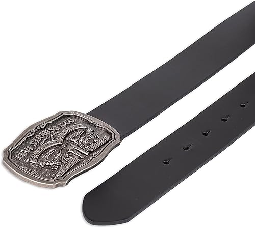 Miniatura 4 de Levi's Cinturón de mezclilla para hombre con hebilla de placa extraíble