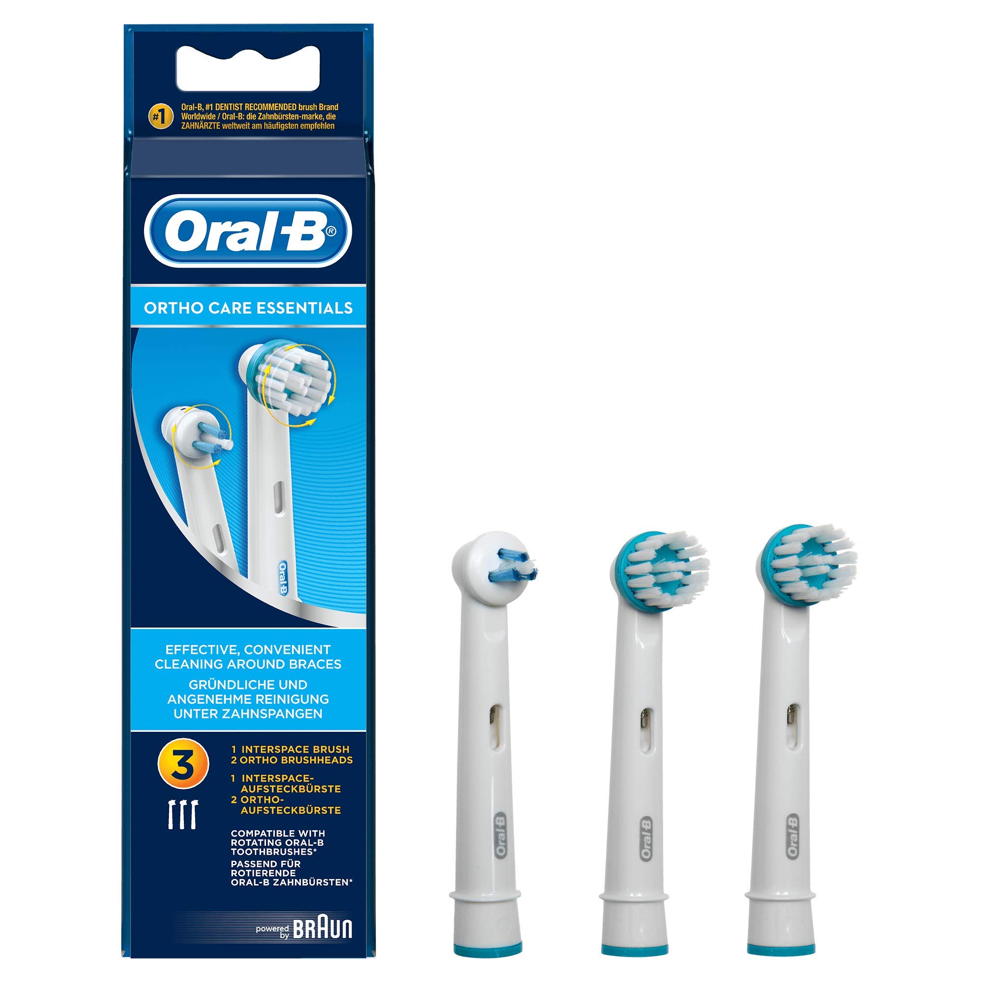 Buy OralB Ortho Care Essentials Electric Toothbrush Head, 1 Interspace