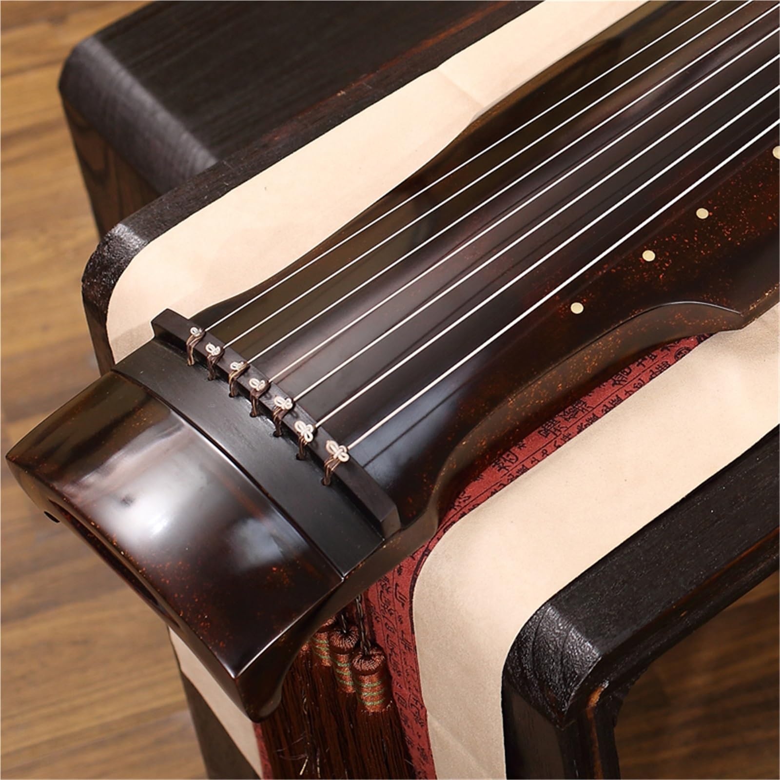 Guqin Ze Starego Drewna Cedrowego, Wykonany Ręcznie Z Surowego Lakieru Instrument Wykonawczy W Kolorze Brązowym Zhongni Guqin (chińska Cytra)