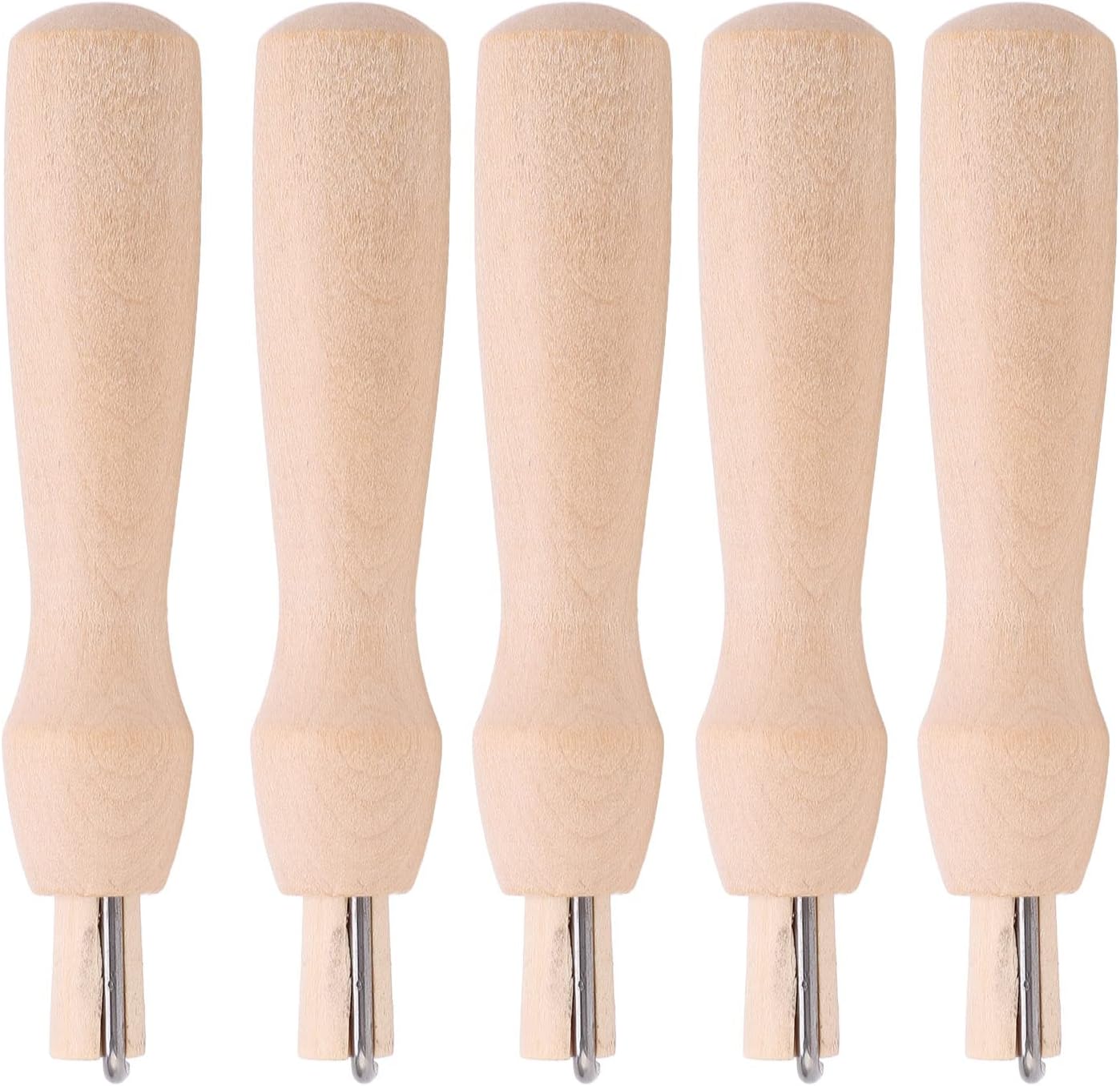 5 PCS Needle Felting Tools, Multipurpose Needle Felting Kit Wooden Handle Sewing Supplies for DIY Wool Projects