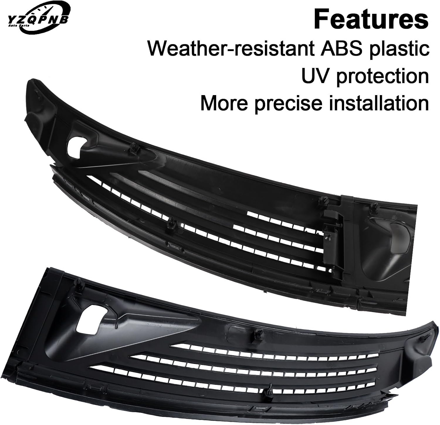 Windshield Wiper Cowl Compatible with 2009-2014 Ford F150,Window Cowling Vent Cover Replacement # BL3Z-15022A69-A & BL3Z-15022A68-A