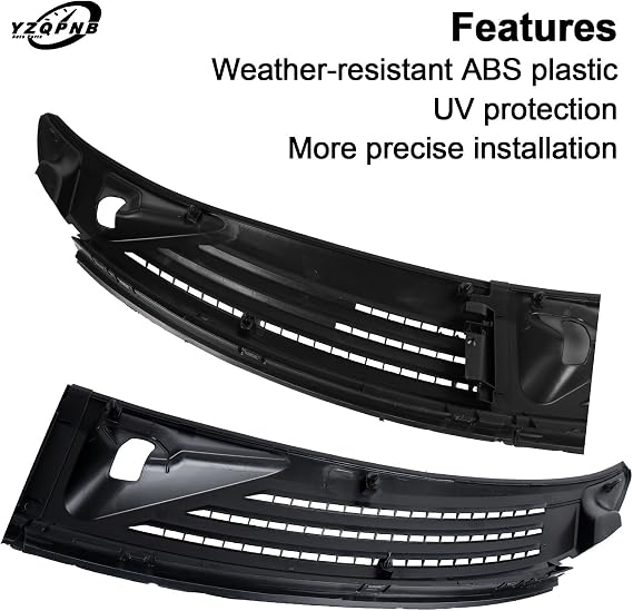 Windshield Wiper Cowl Compatible with 2009-2014 Ford F150,Window Cowling Vent Cover Replacement # BL3Z-15022A69-A & BL3Z-15022A68-A