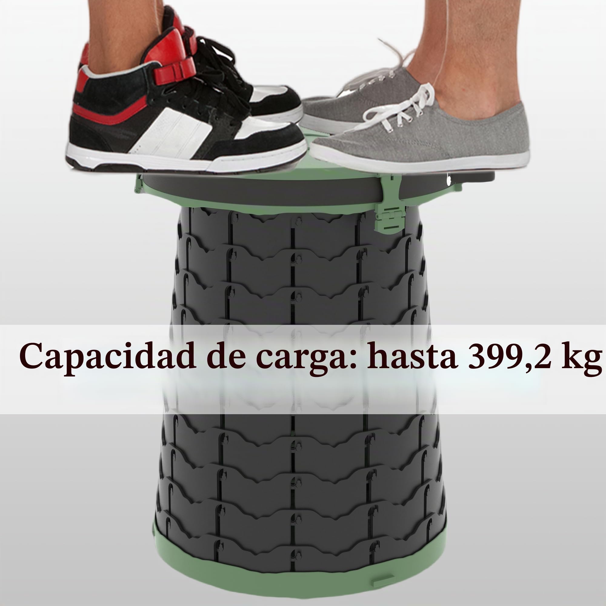 ALEVMOOM 2023 XXL Inodoro portátil actualizado para Acampar Inodoro de Viaje liviano con Asiento Inodoro Plegable retráctil para Acampar para Adultos Pesca Senderismo Atascos de tráfico