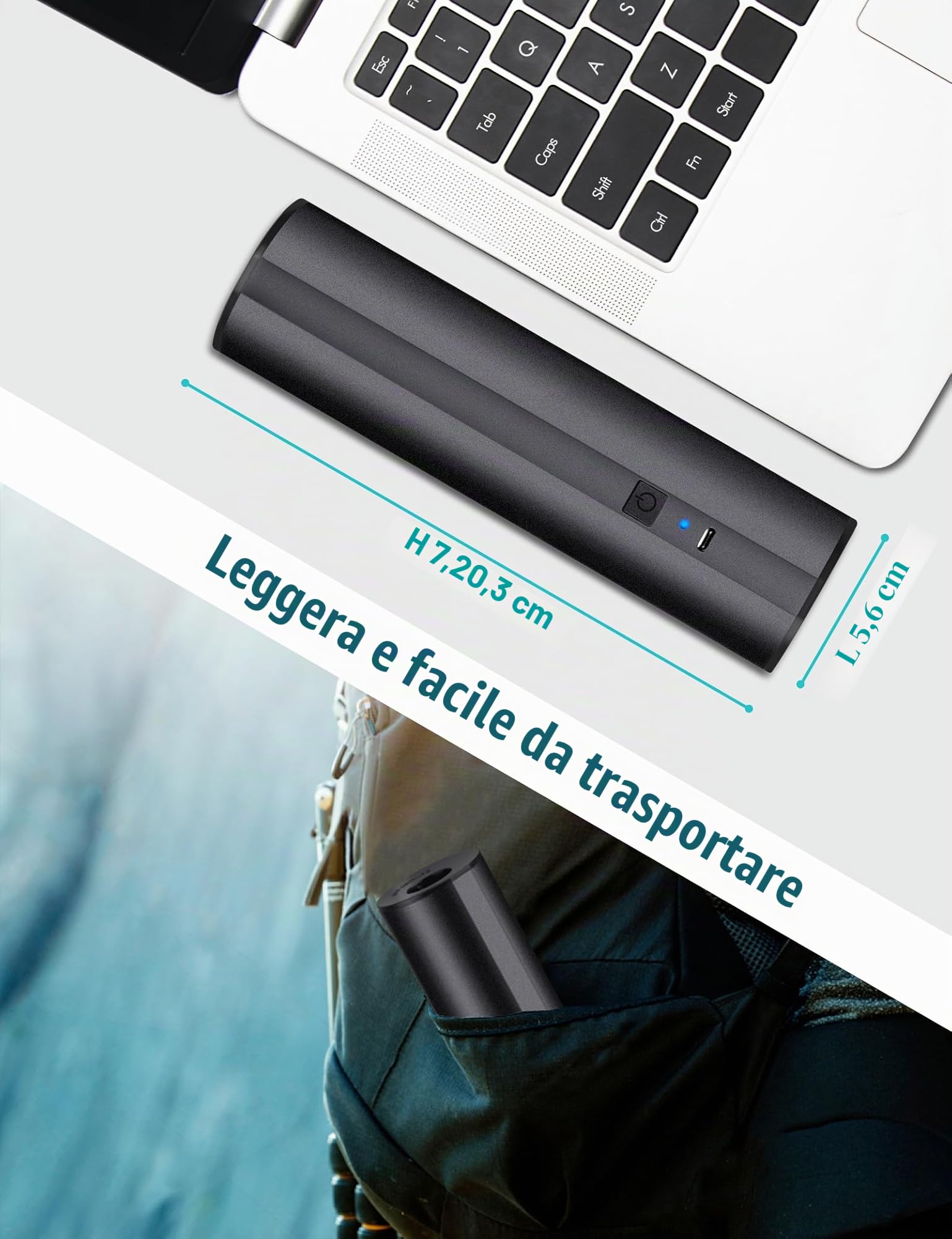 Pompa Elettrica per Materasso Gonfiabile, Pompa Elettrica Ricaricabile, Gonfiatore Elettrico per Gommoni, Piscina Gonfiabile, Giocattoli, Palloni per Yoga, Pompa Elettrica Portatile con 4 Ugello