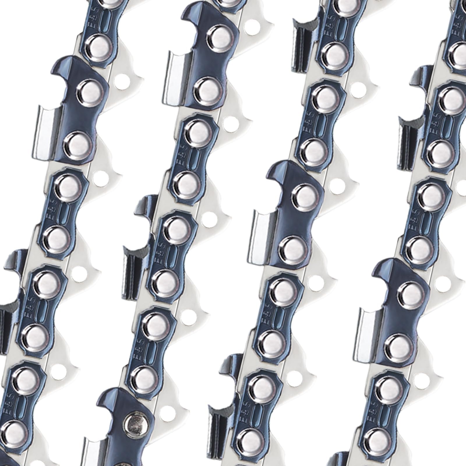 4 Pack 20 Inch Chainsaw Chain .325" Pitch .050" Gauge 78 Drive Links Semi-Chisel Chain Saw Chains for Oregon, Stihl, Husqvarna, Poulan, Craftsman, Greenworks and More Chainsaw Brands