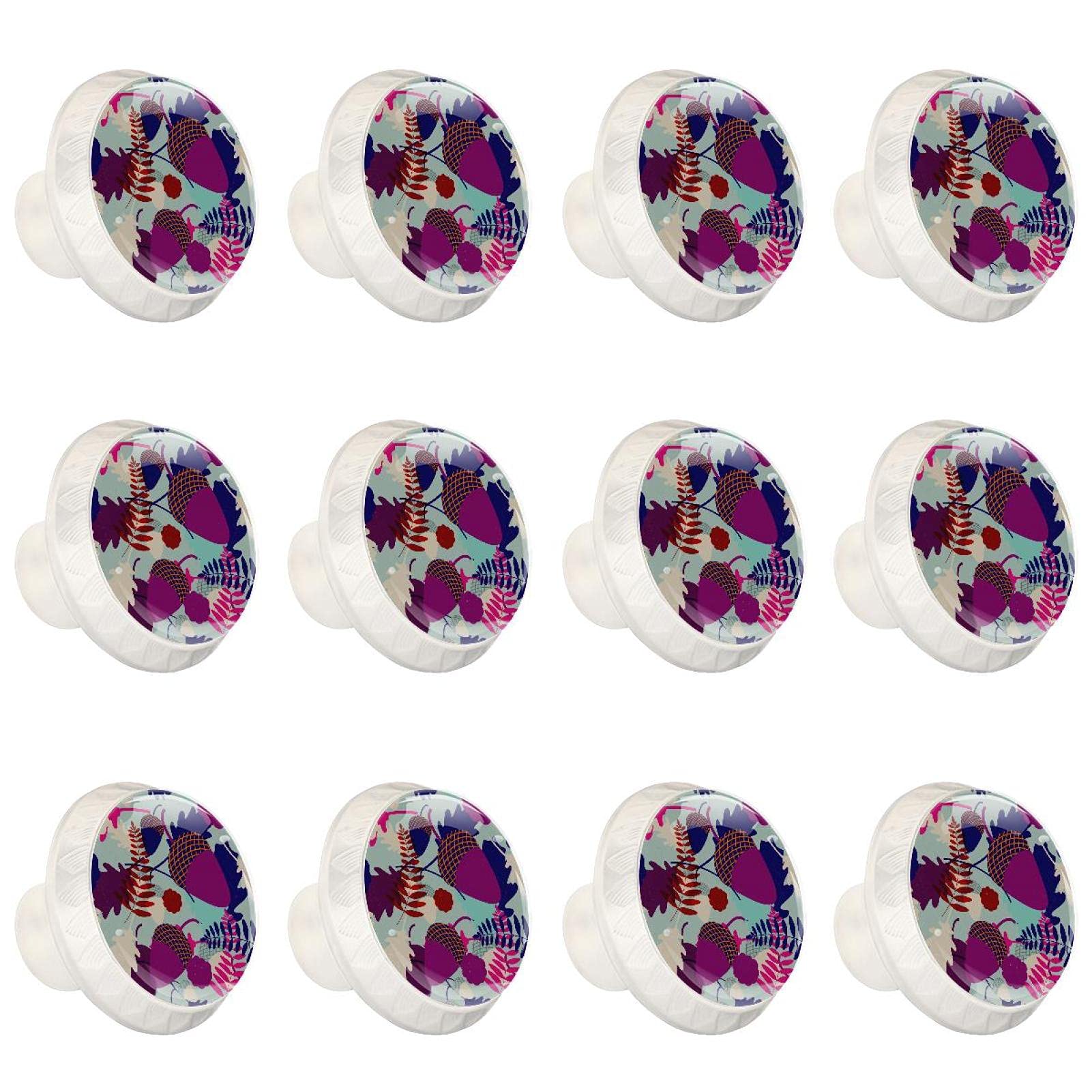 Poignées de meuble en verre cristal de qualité supérieure style citronné pour armoires