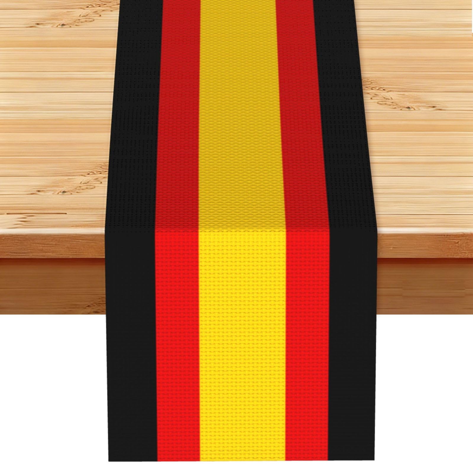 german flag Print Table Runner for Home Hotel Dining Kitchen Party Indoor Outdoor Decor,13x72 Inch